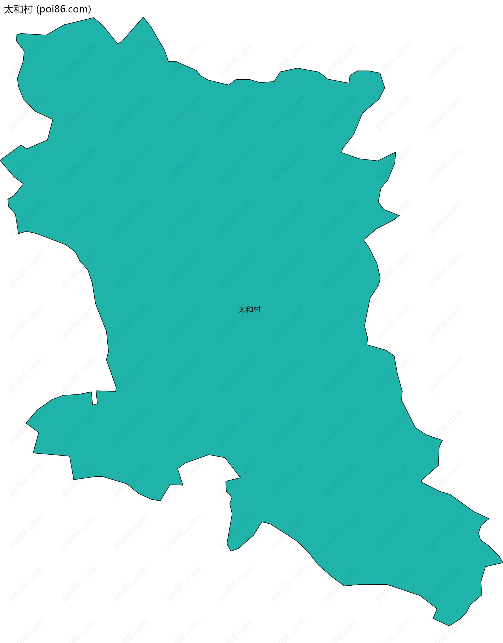 太和村边界地图