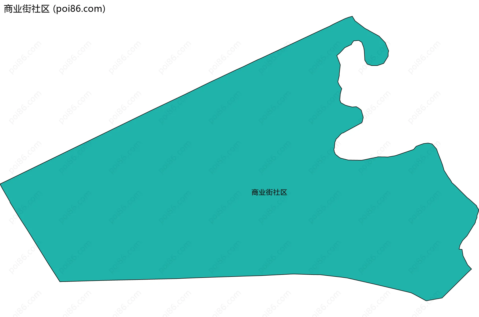 商业街社区边界地图