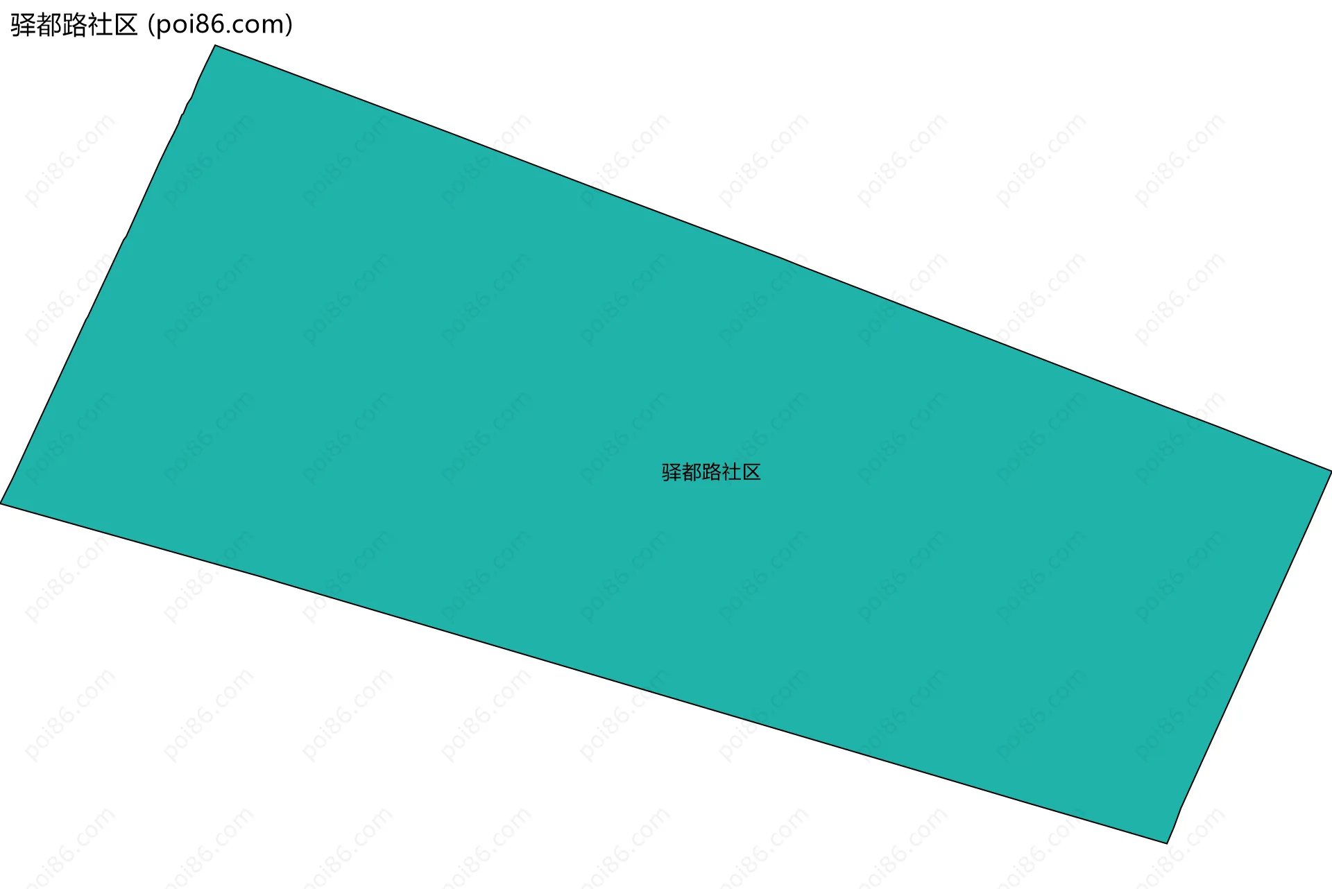 驿都路社区边界地图