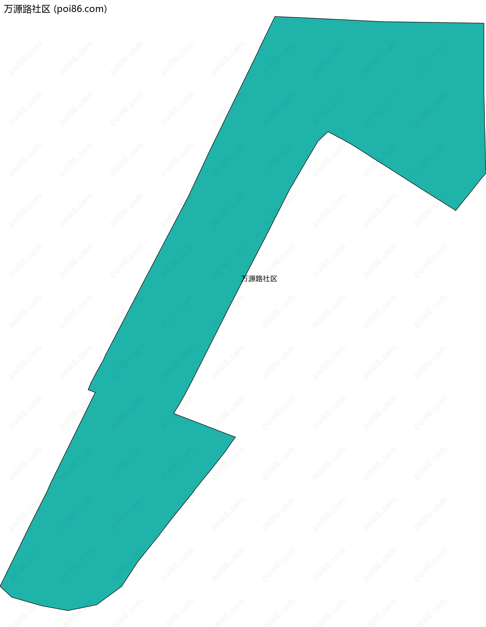 万源路社区边界地图