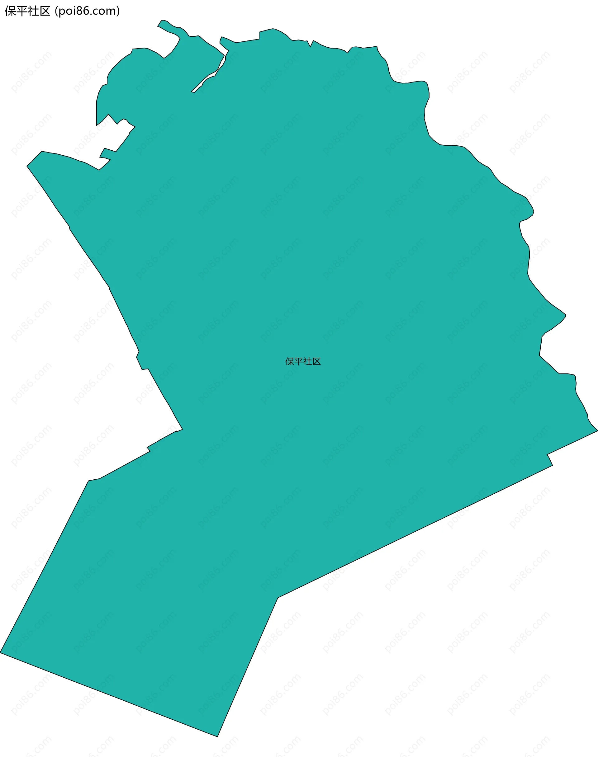 保平社区边界地图