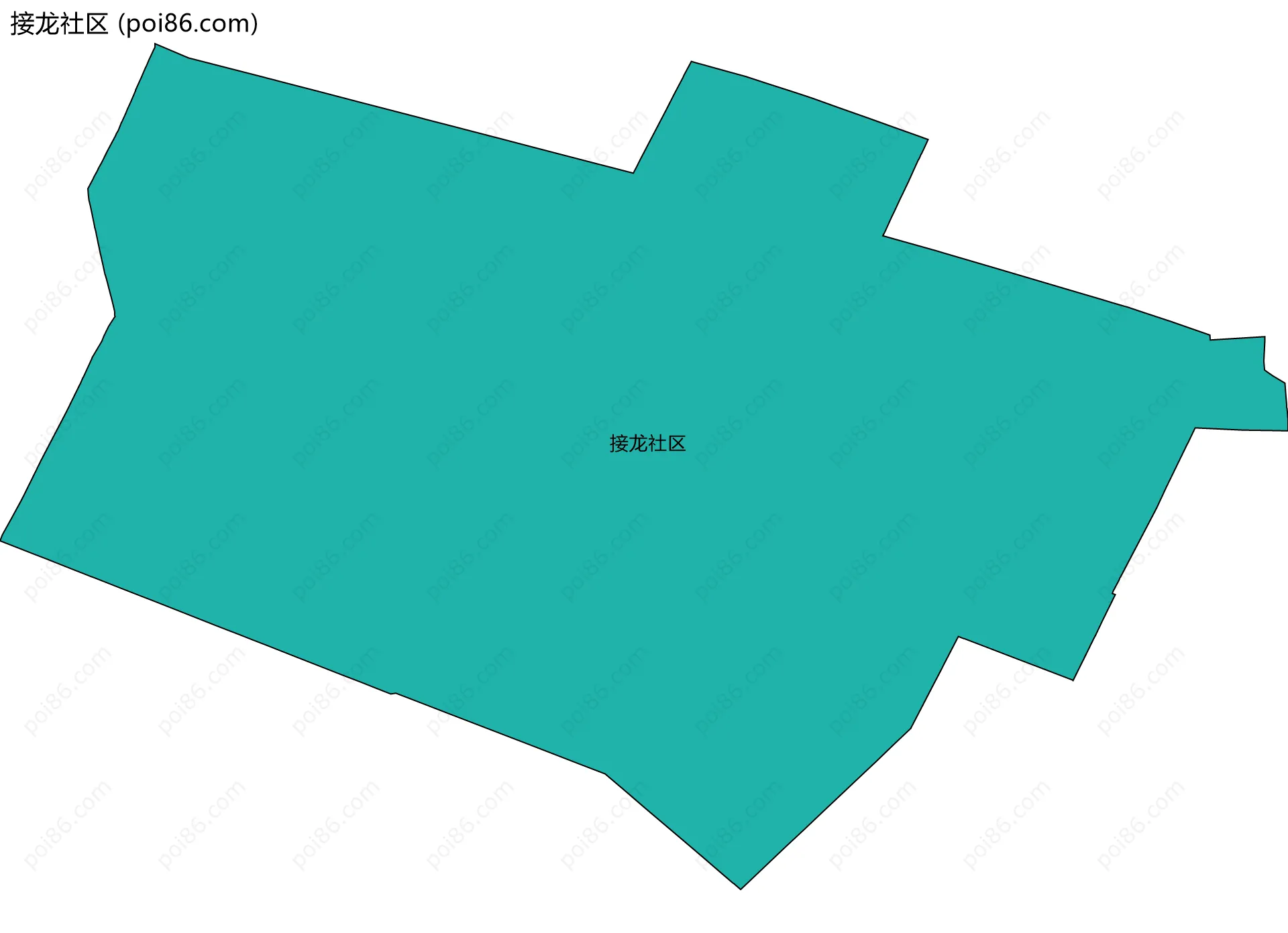 接龙社区边界地图