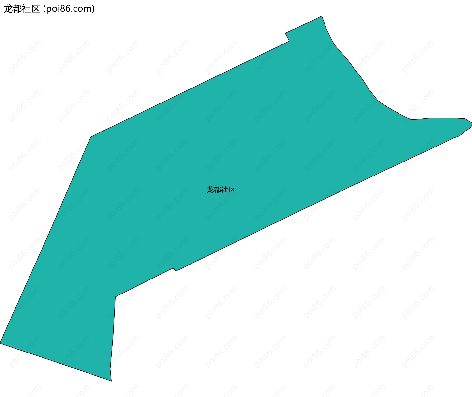 龙都社区边界地图