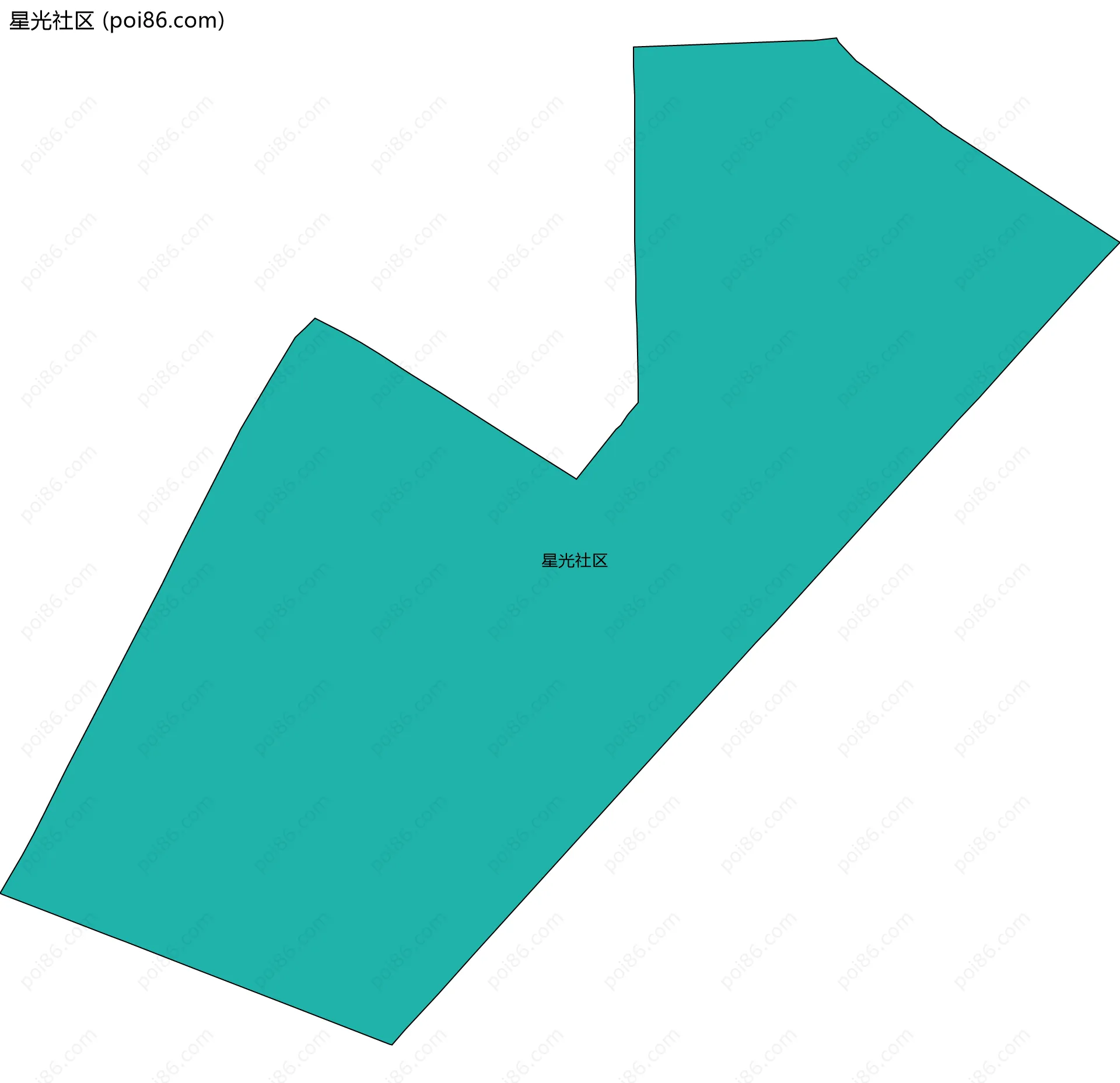 星光社区边界地图