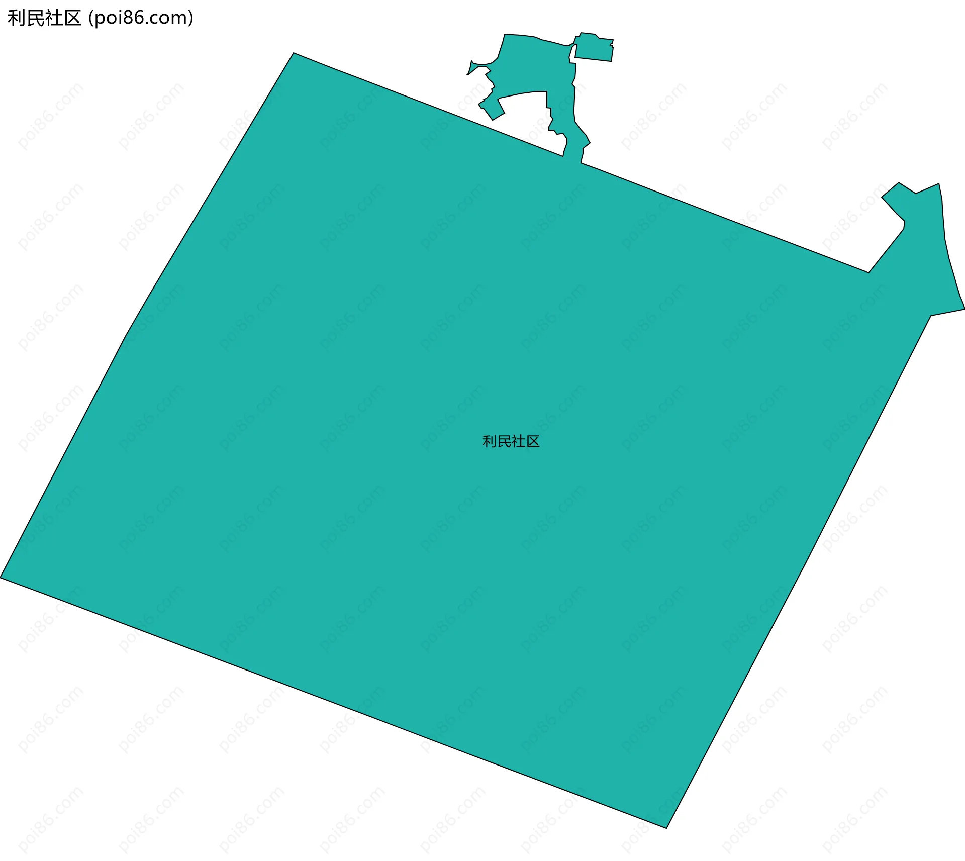 利民社区边界地图