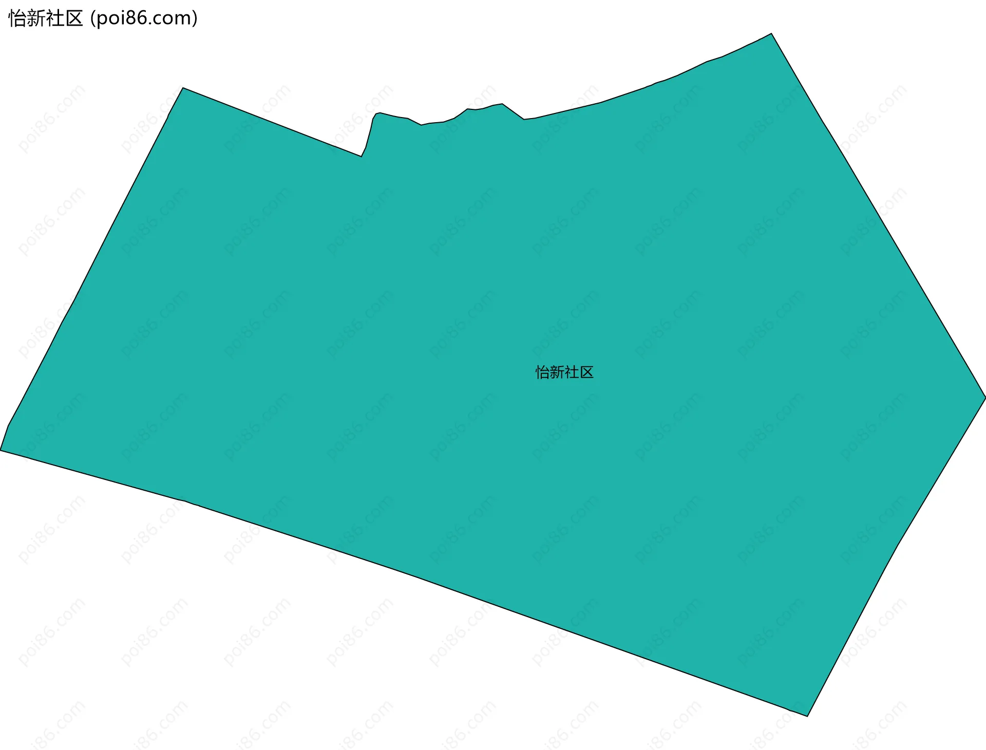 怡新社区边界地图