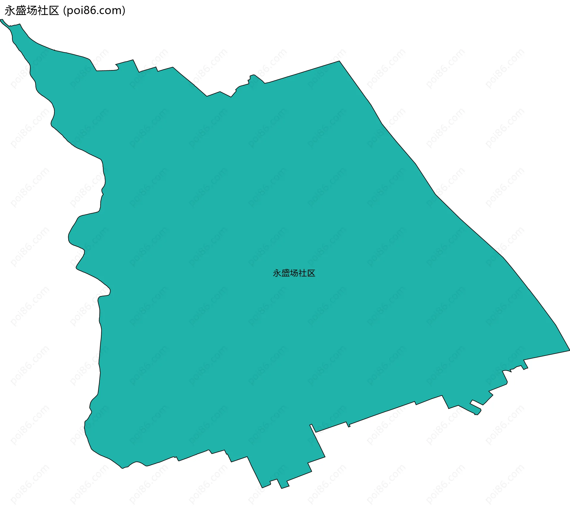 永盛场社区边界地图