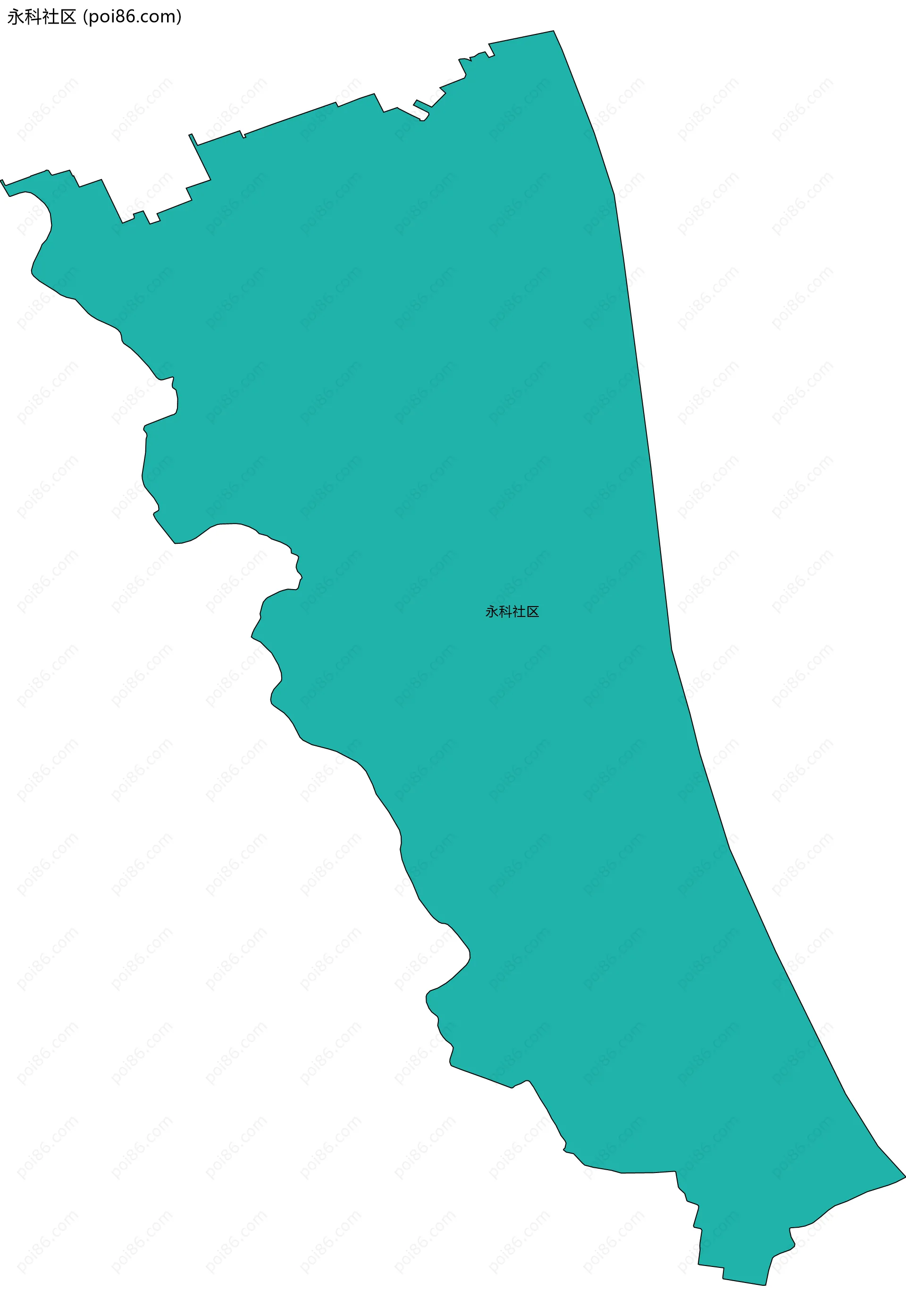 永科社区边界地图
