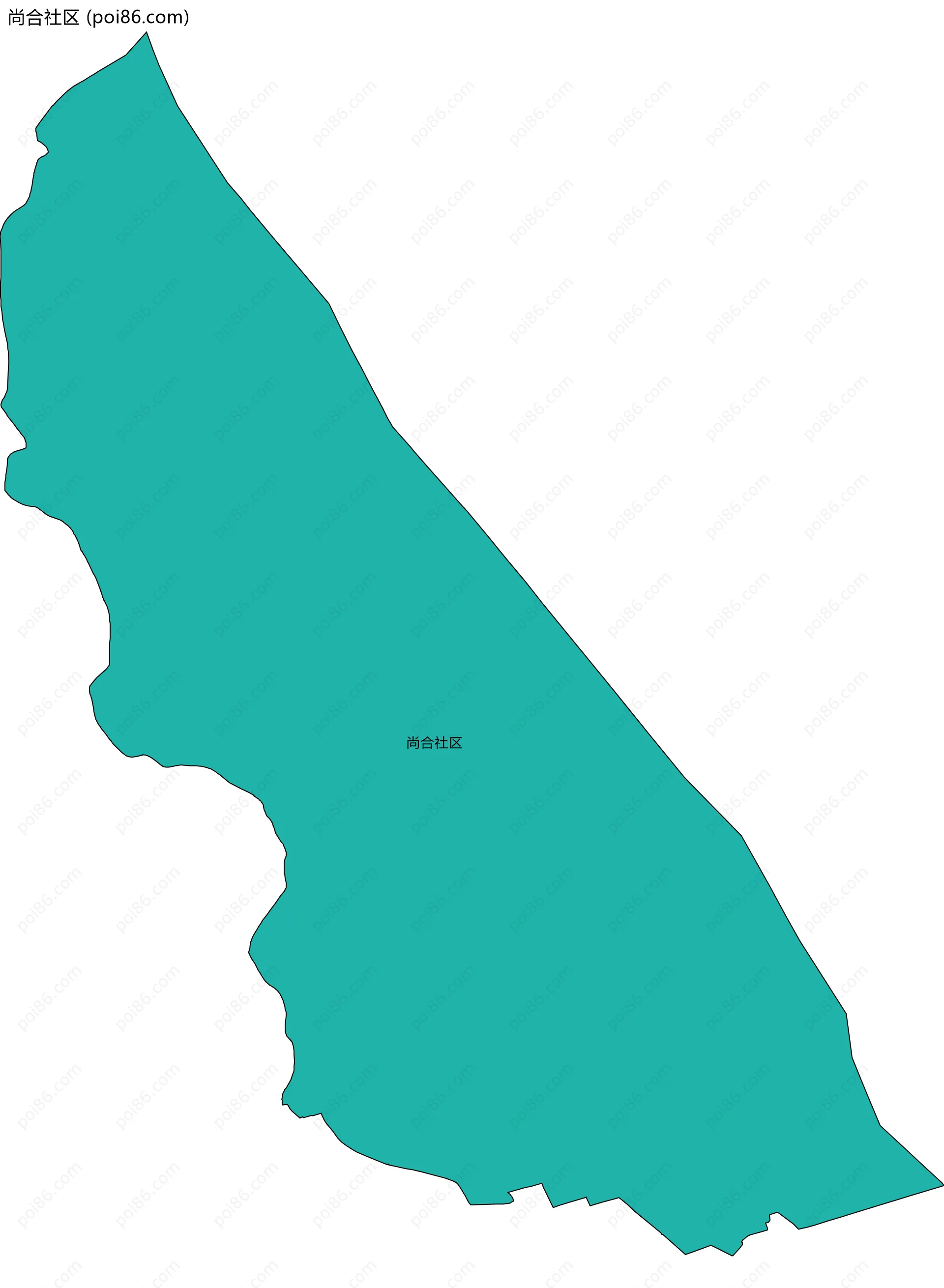 尚合社区边界地图
