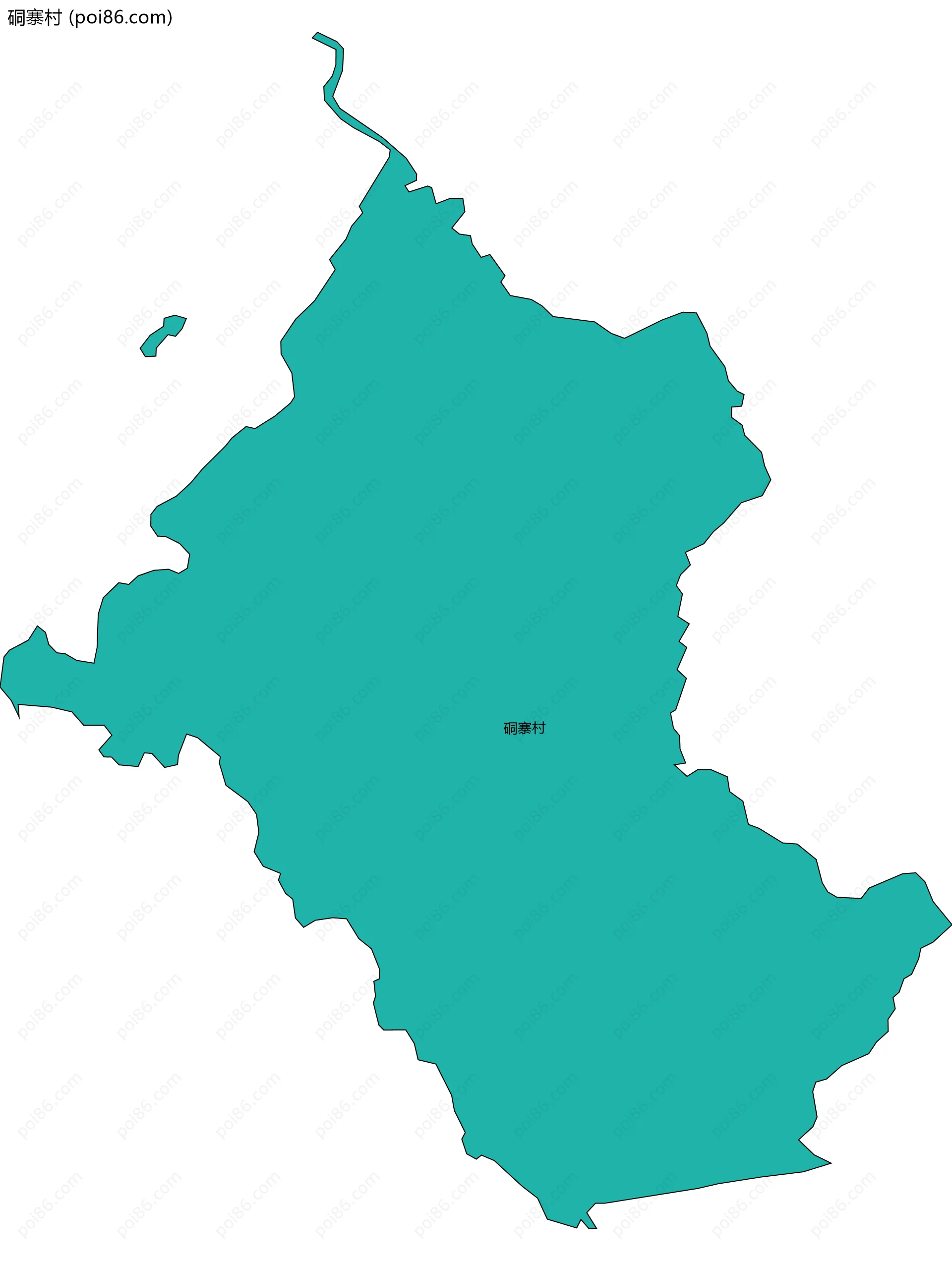 硐寨村边界地图