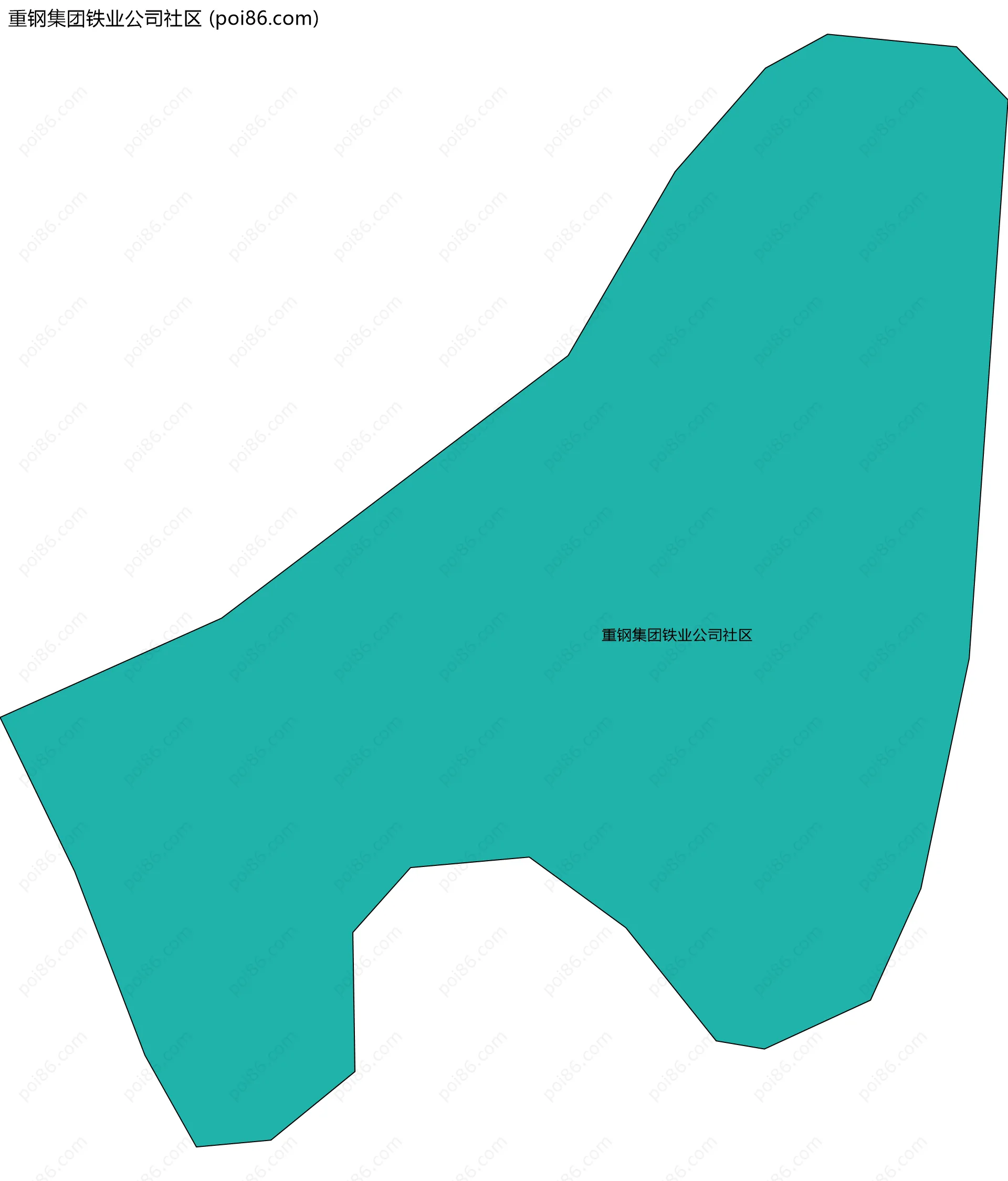 重钢集团铁业公司社区边界地图