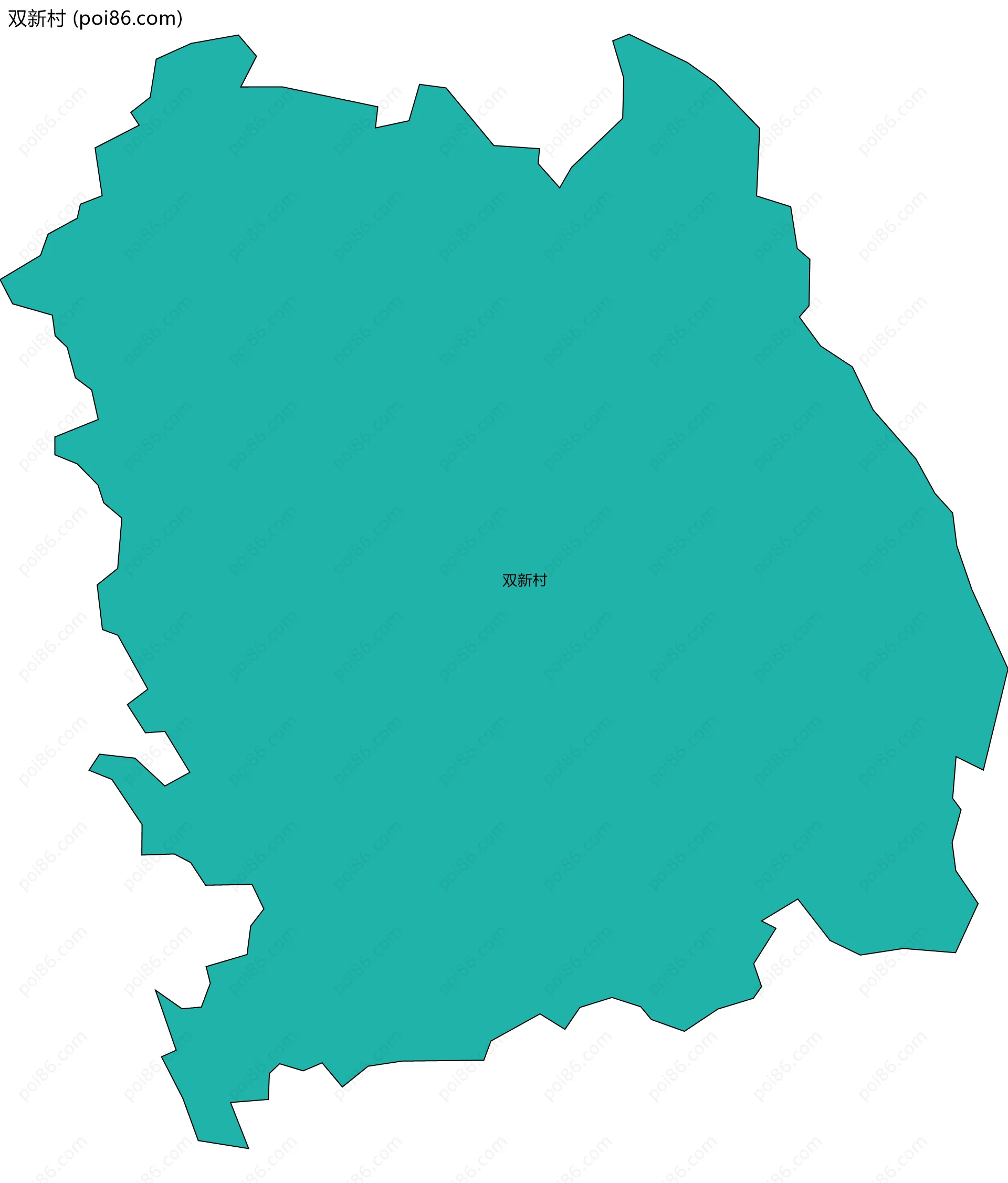 双新村边界地图