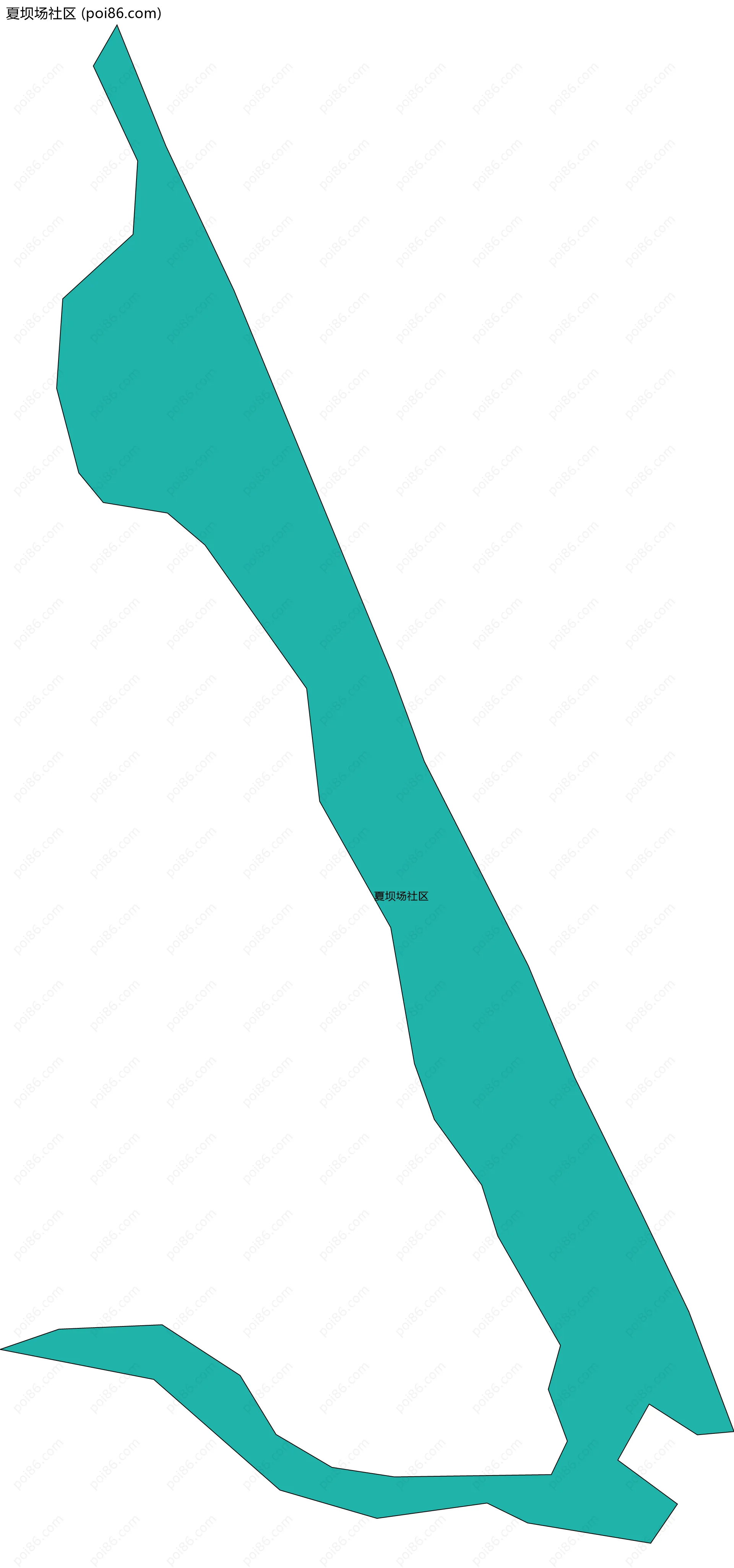 夏坝场社区边界地图