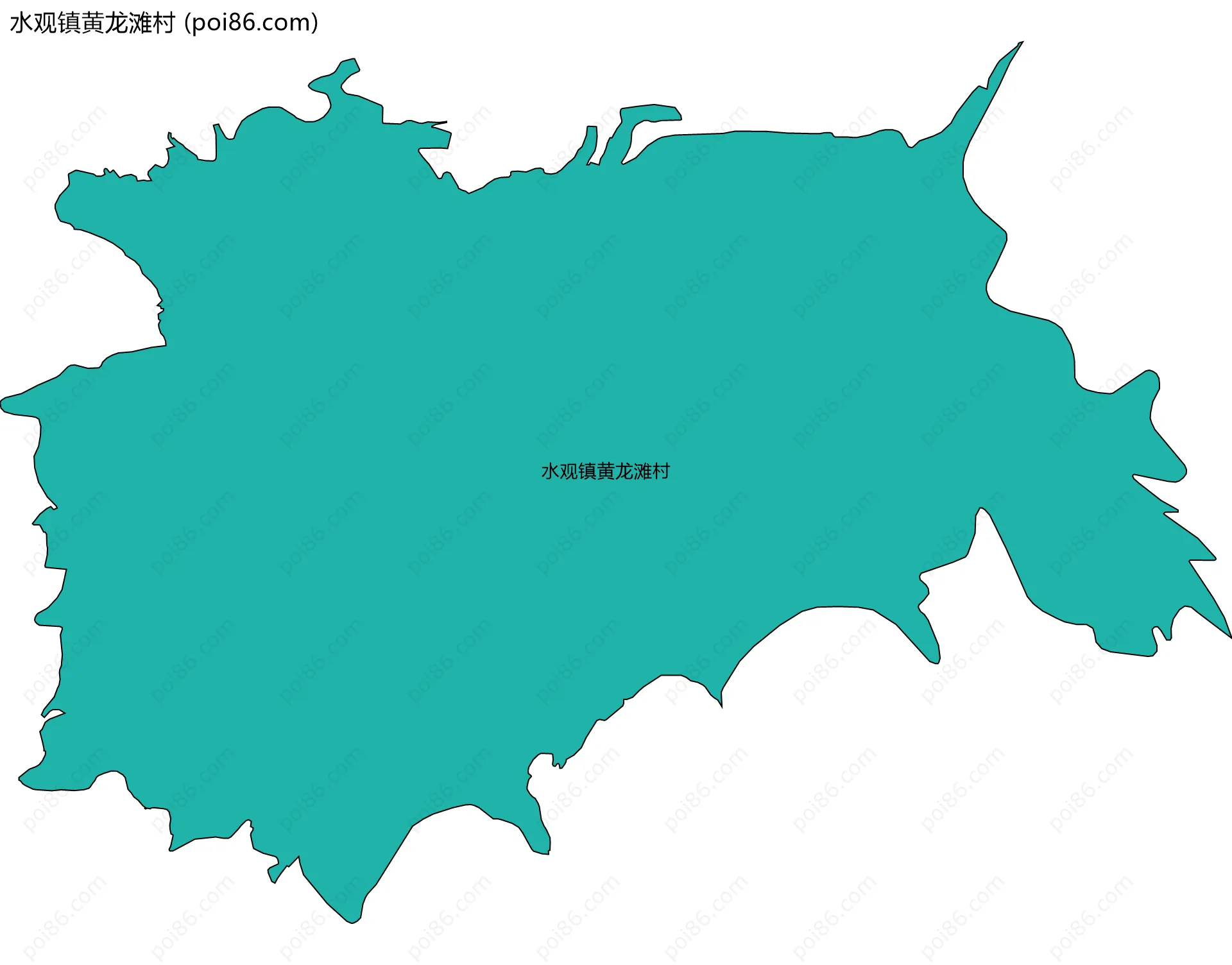 水观镇黄龙滩村边界地图