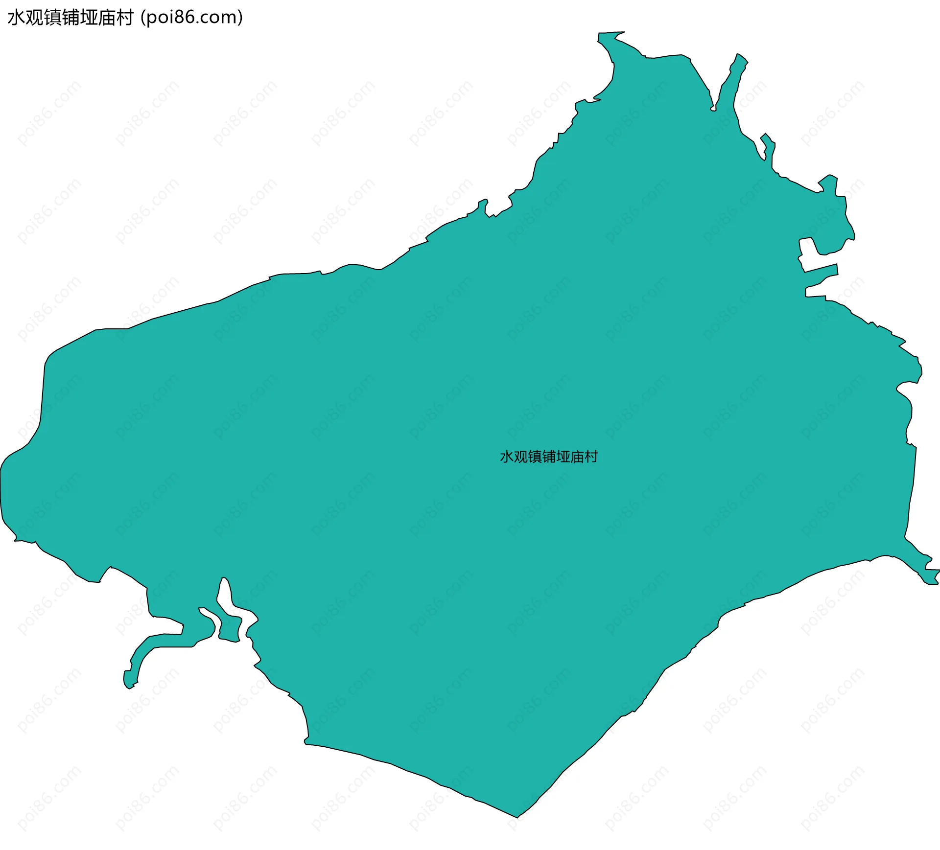 水观镇铺垭庙村边界地图