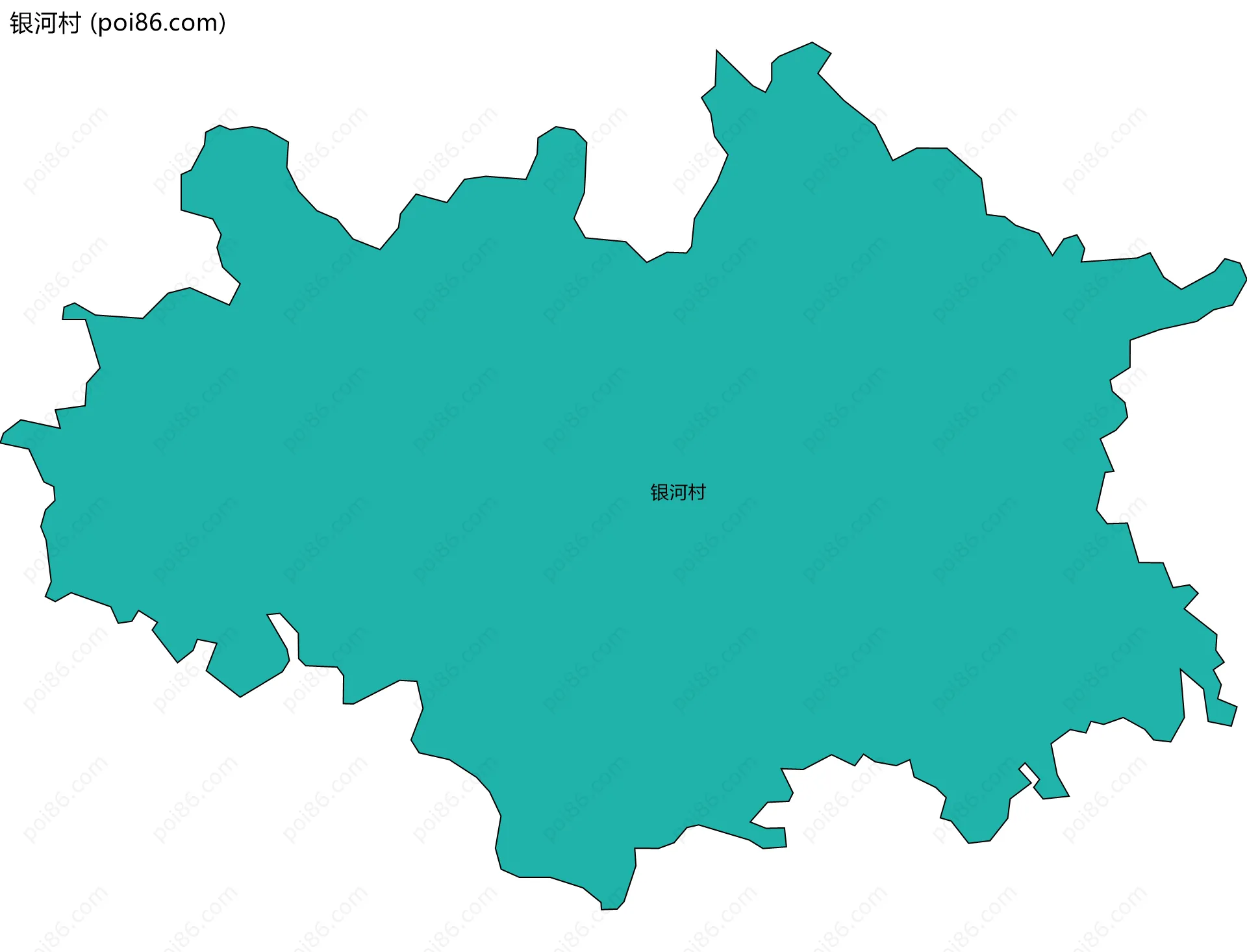 银河村边界地图