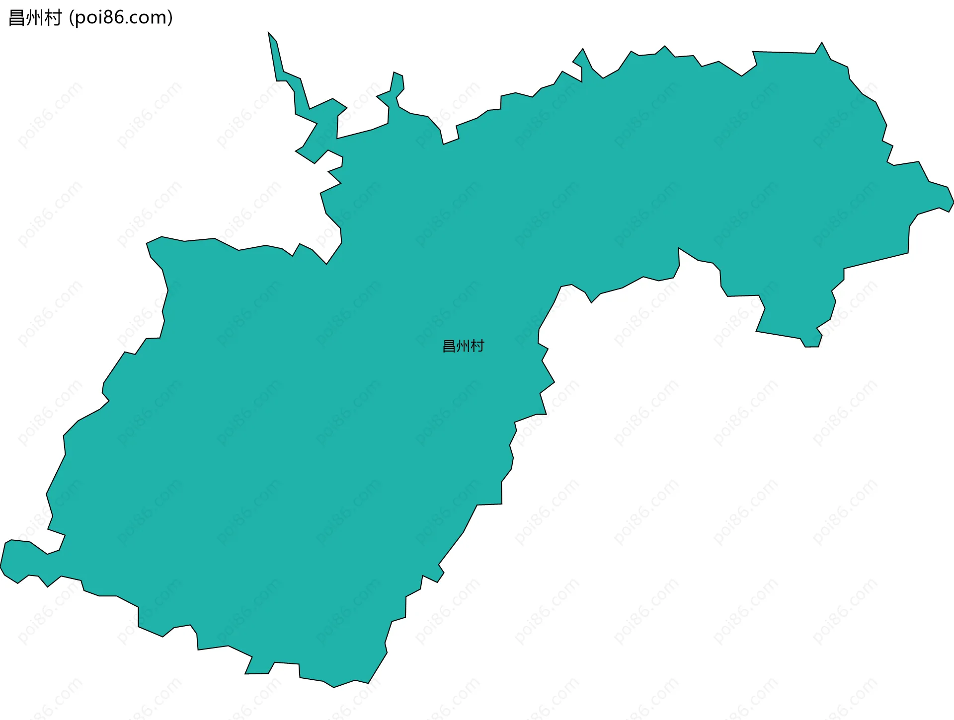 昌州村边界地图