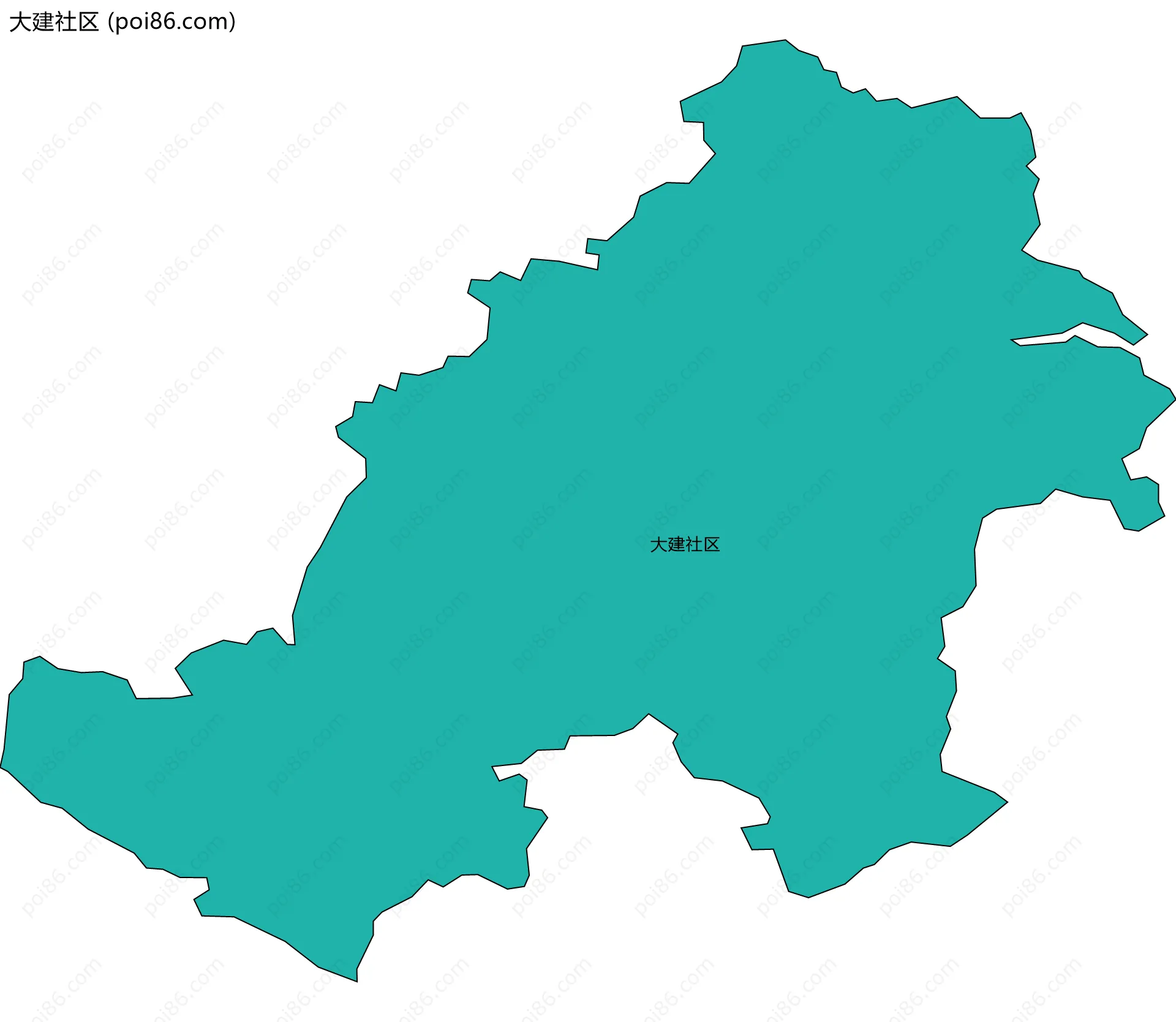 大建社区边界地图
