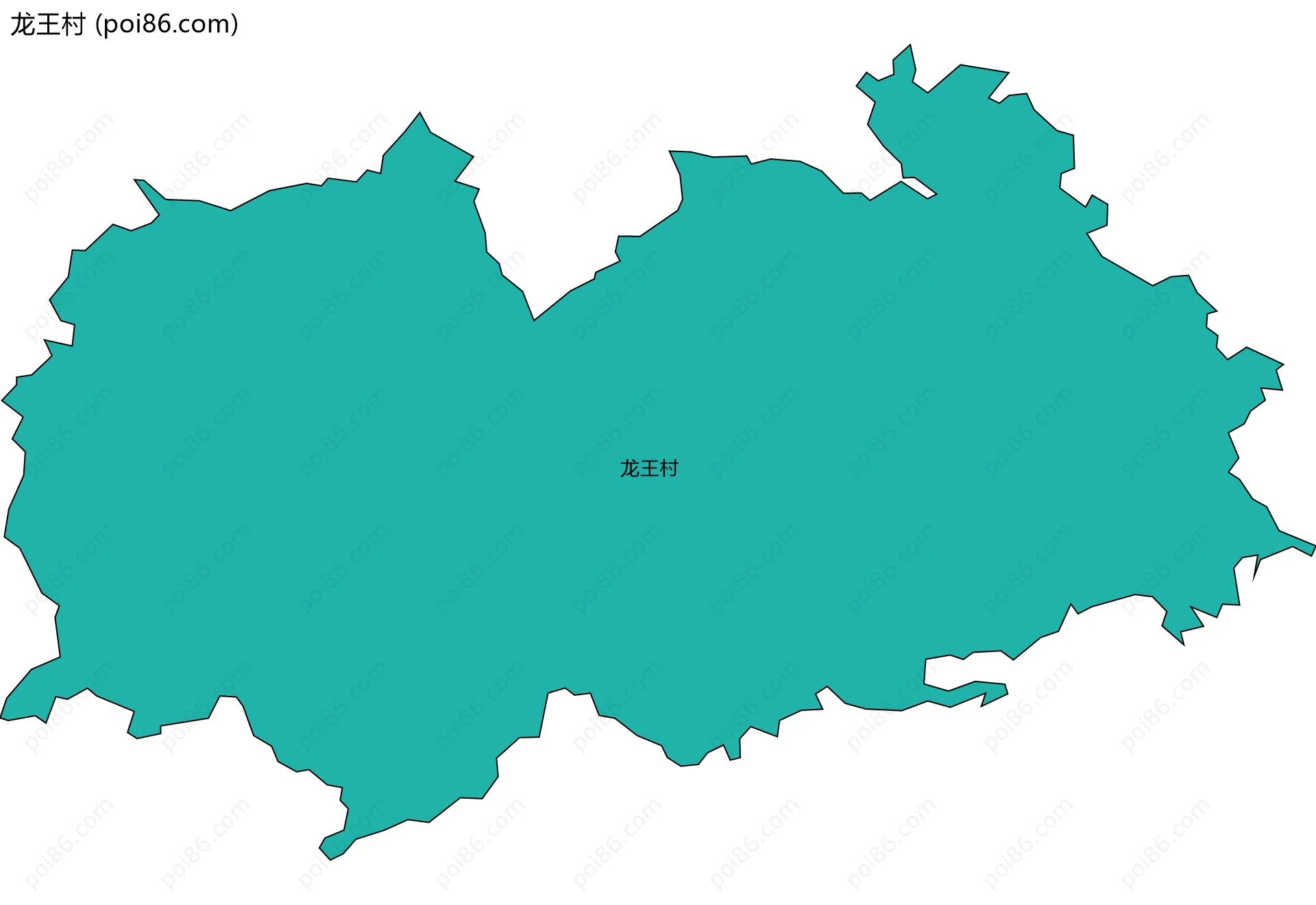 龙王村边界地图