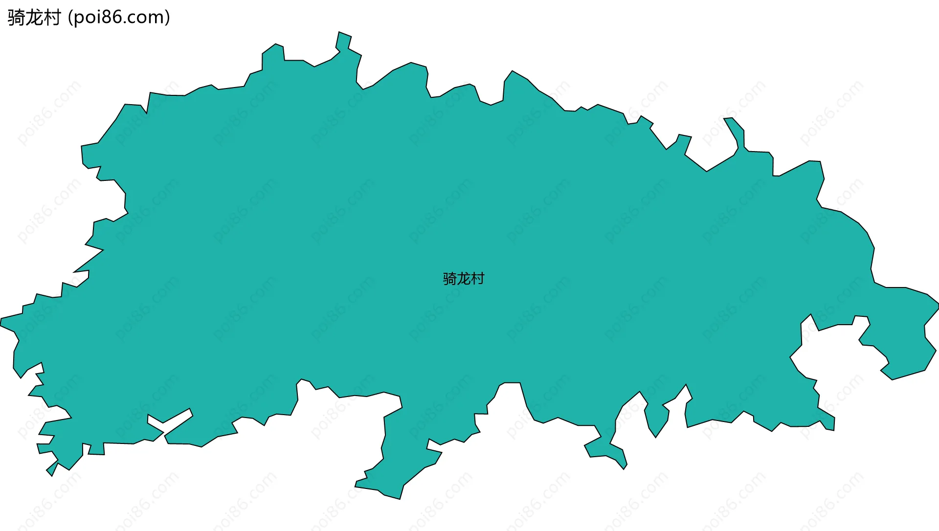 骑龙村边界地图