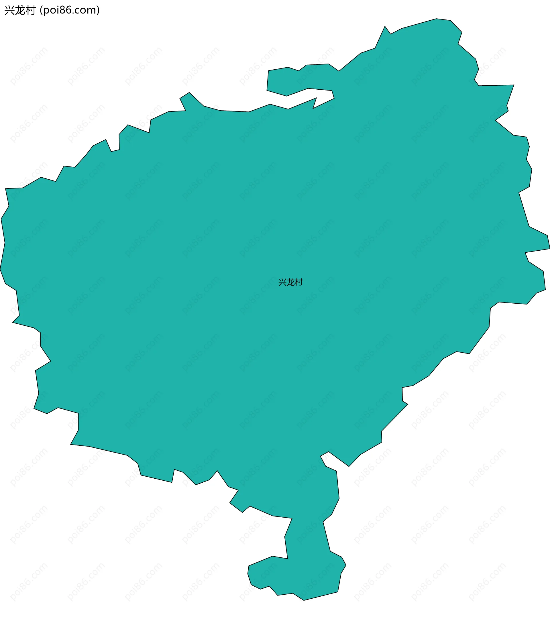 兴龙村边界地图