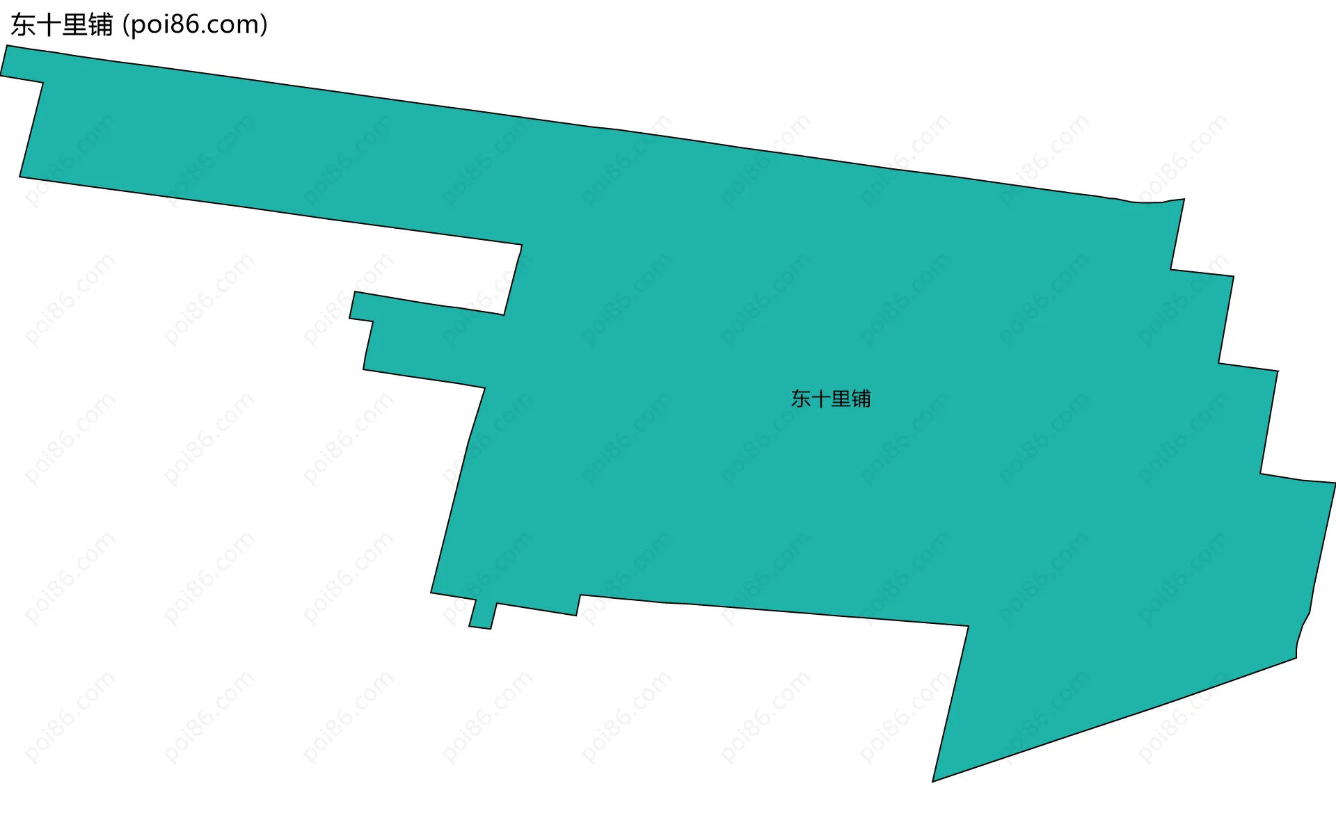 东十里铺边界地图