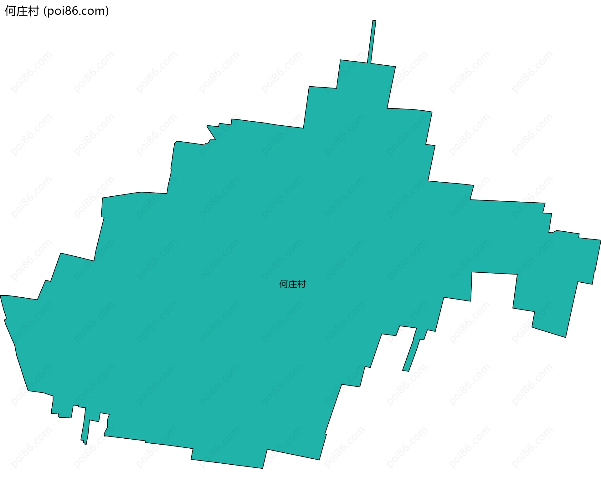 何庄村边界地图