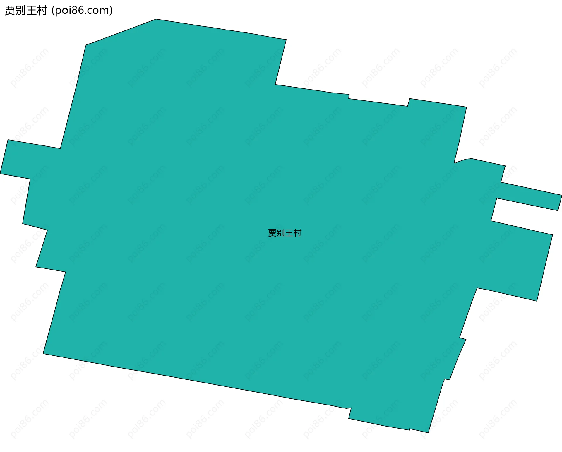 贾别王村边界地图