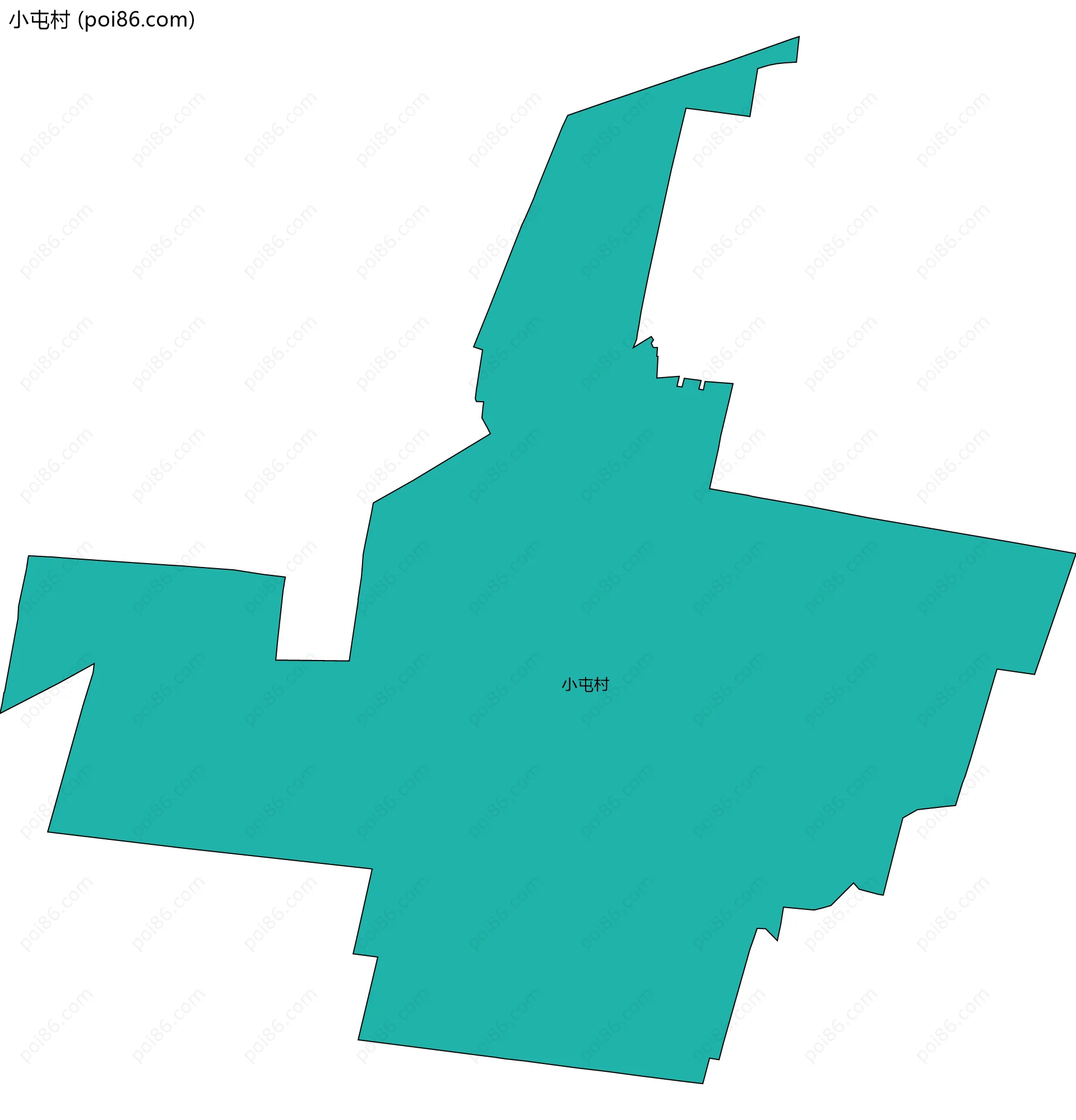 小屯村边界地图