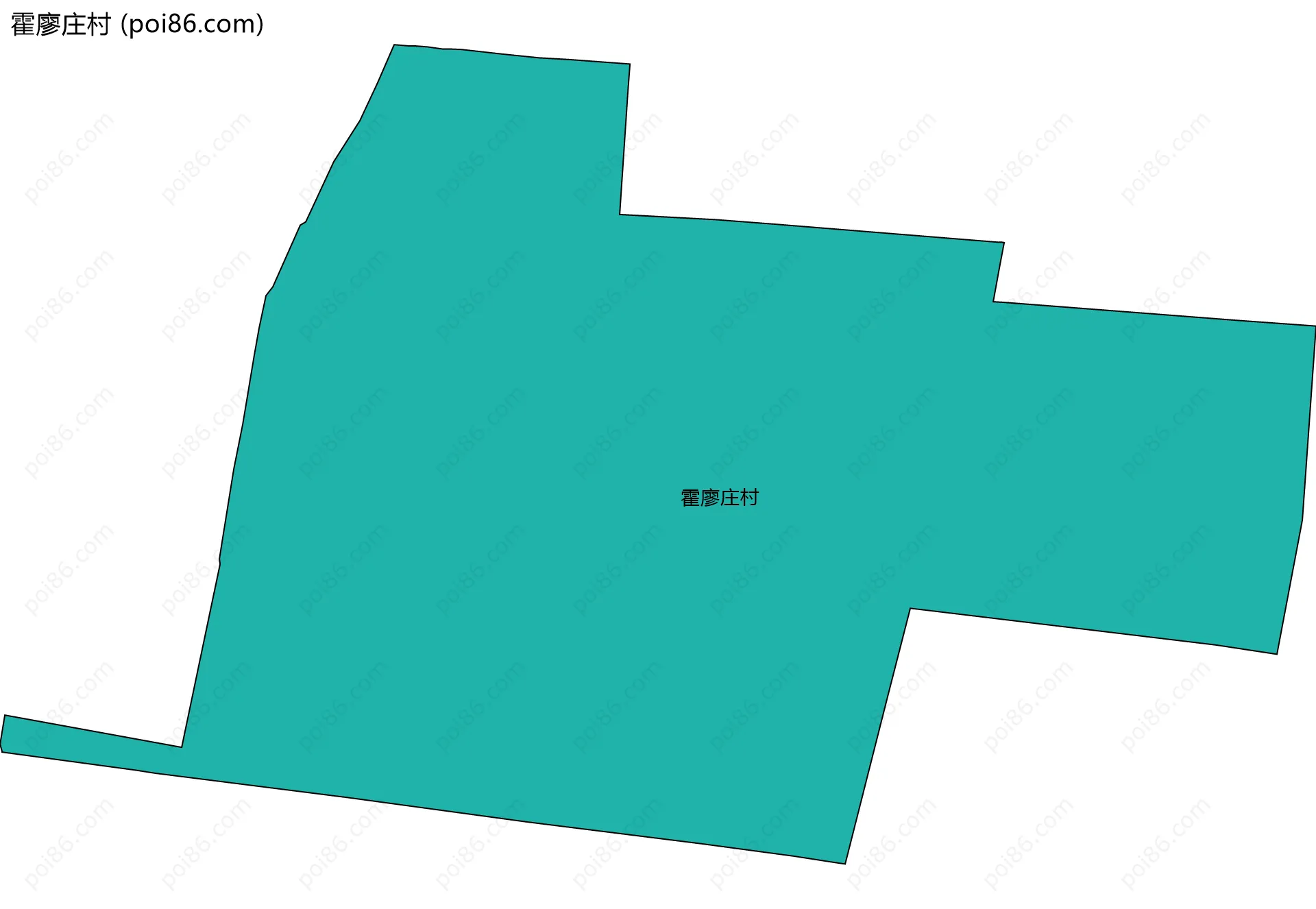 霍廖庄村边界地图