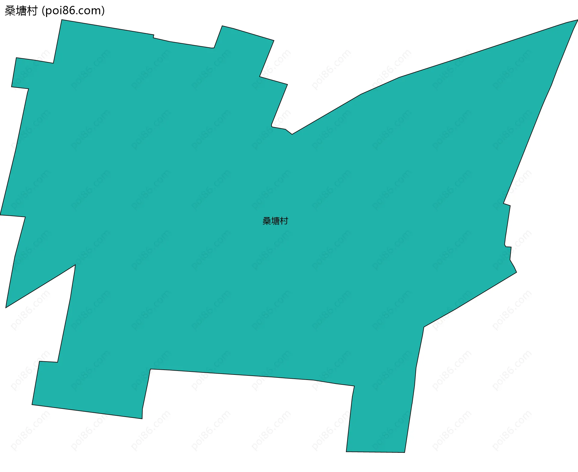 桑塘村边界地图