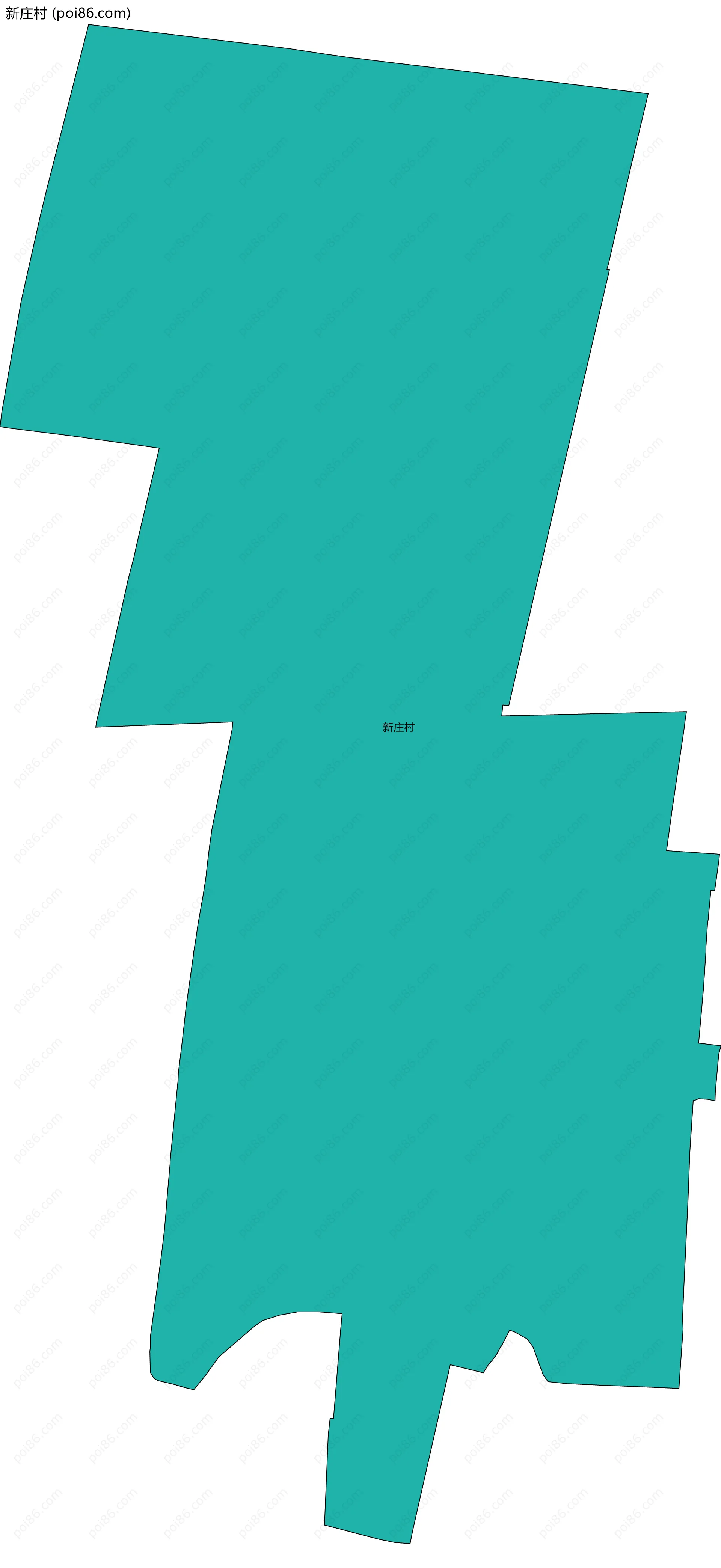 新庄村边界地图