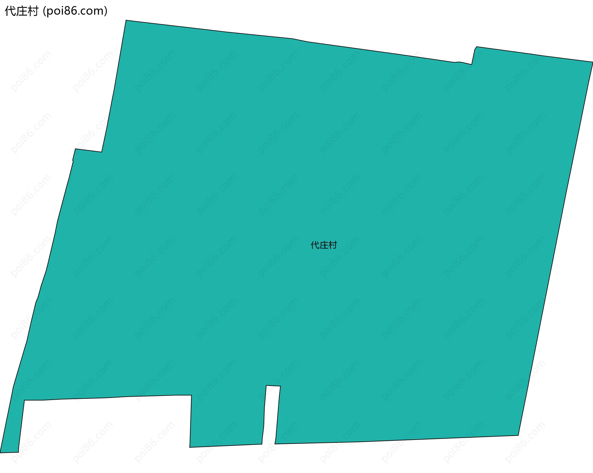 代庄村边界地图
