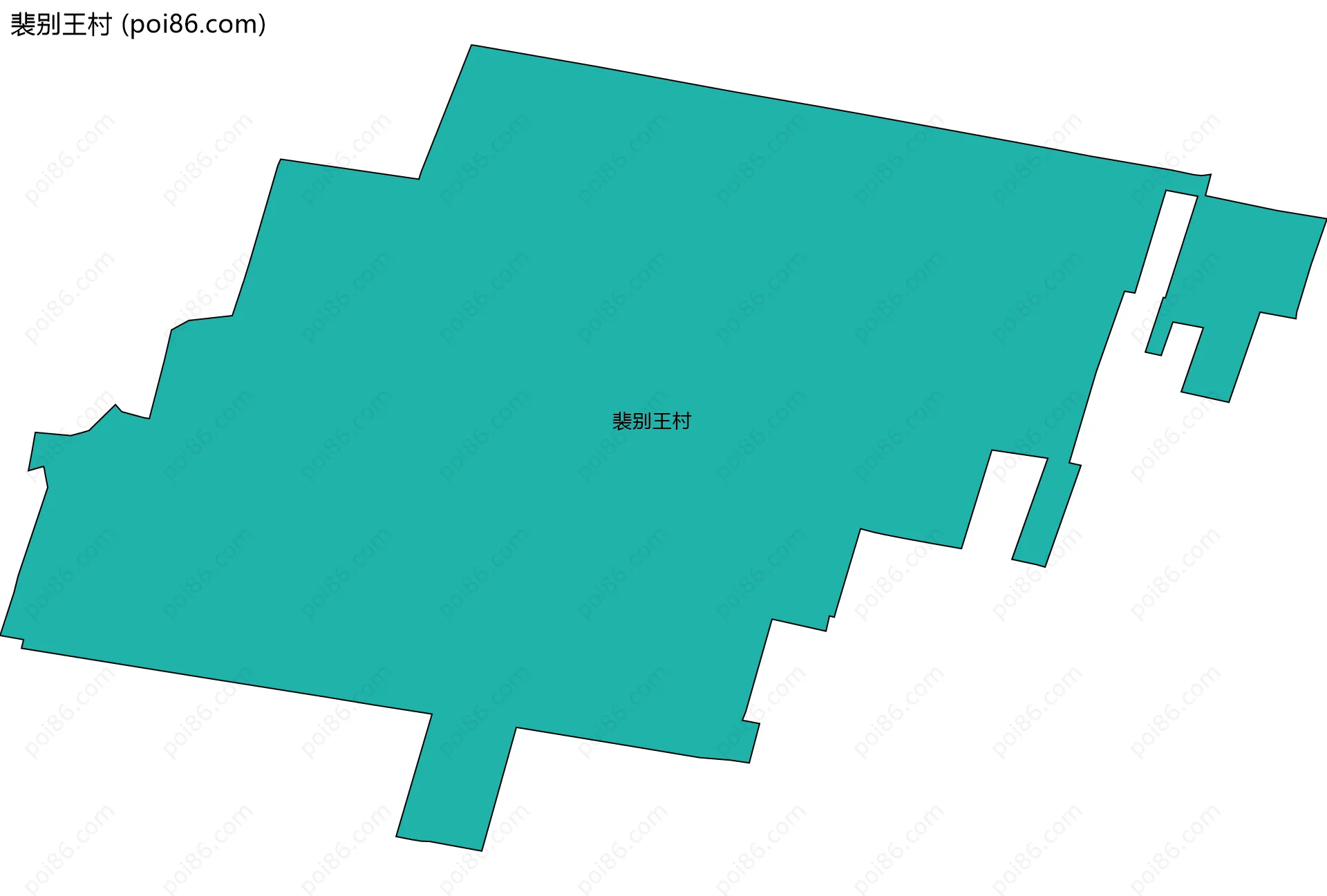 裴别王村边界地图