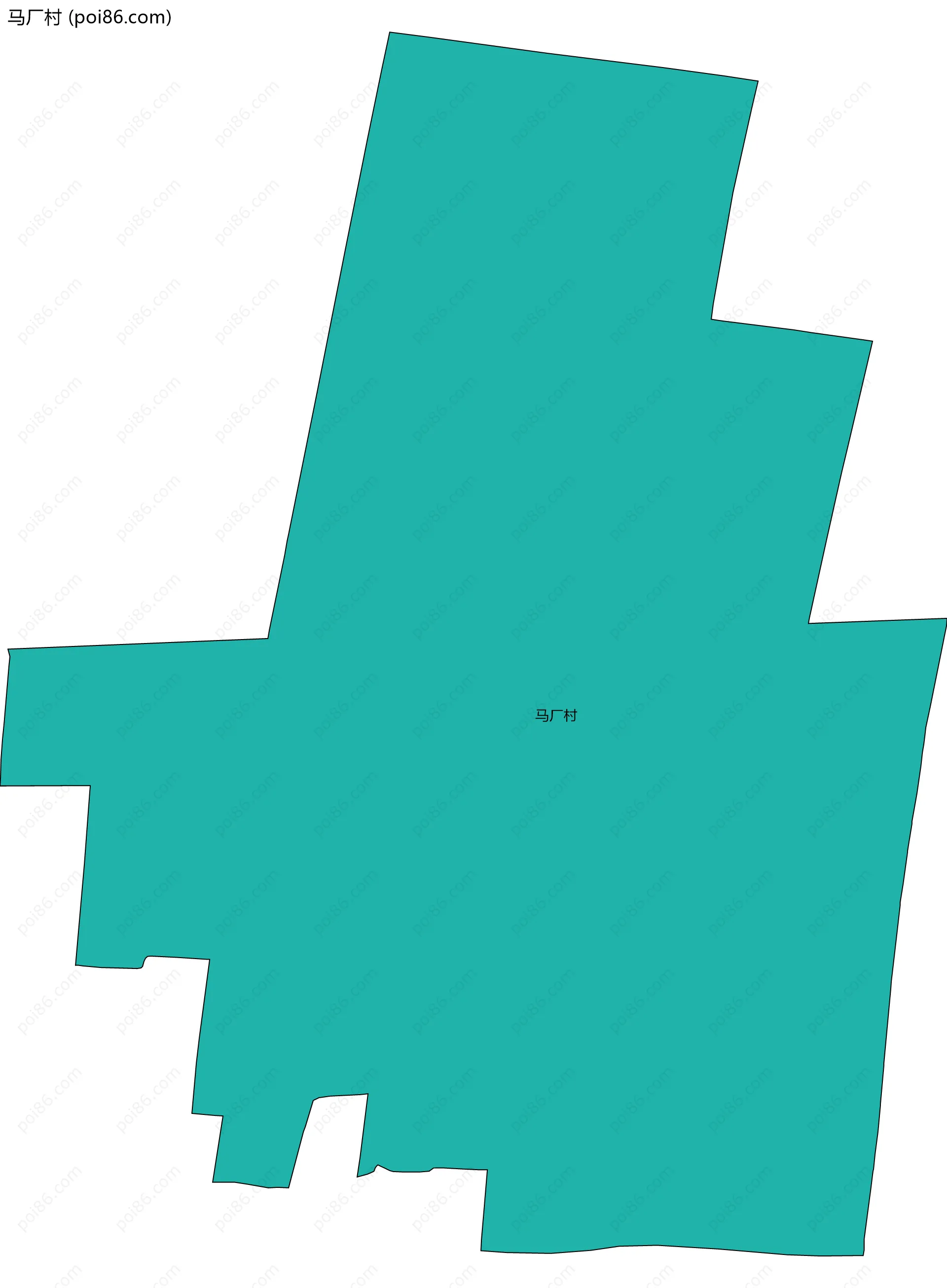 马厂村边界地图