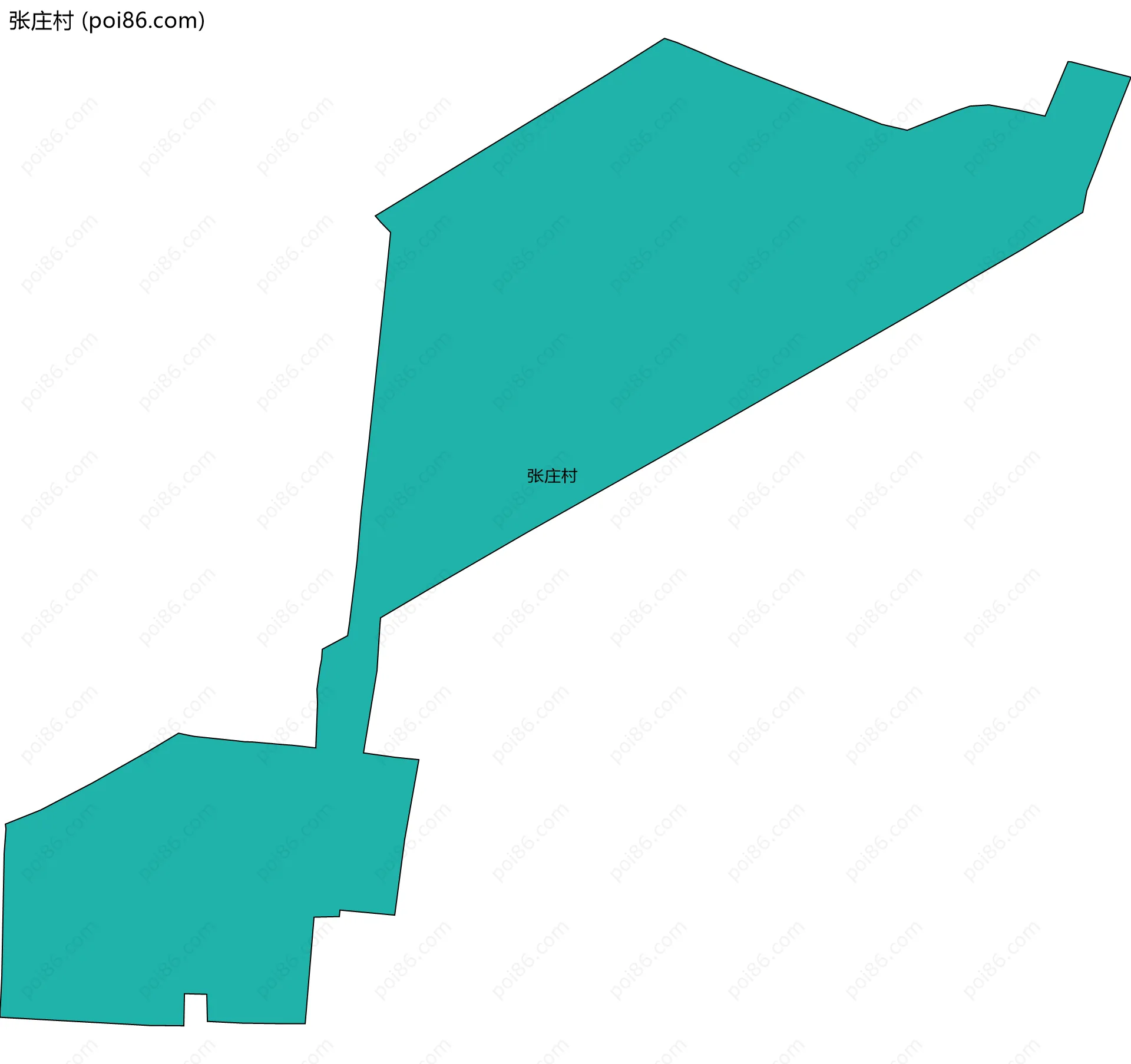 张庄村边界地图