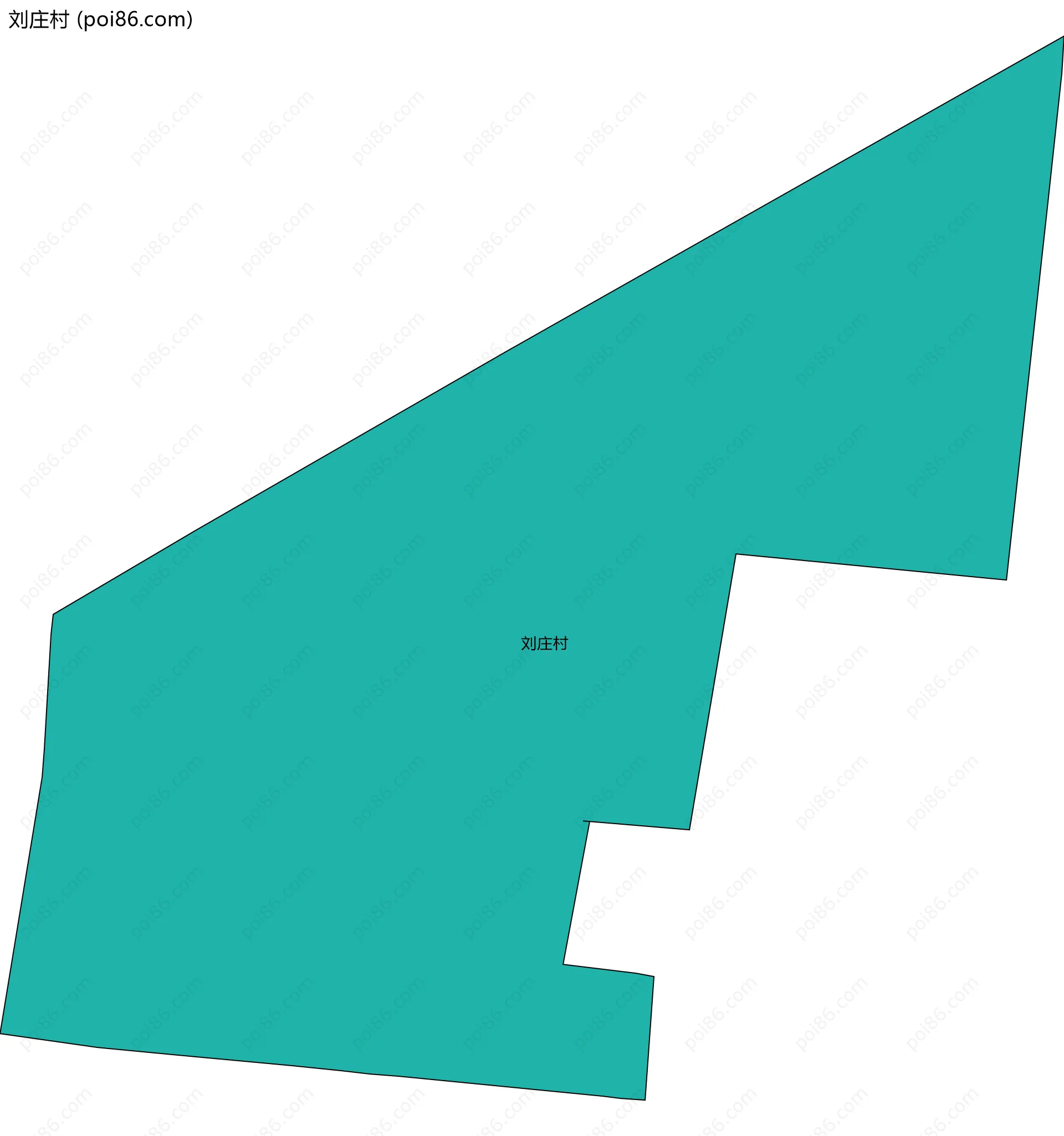 刘庄村边界地图