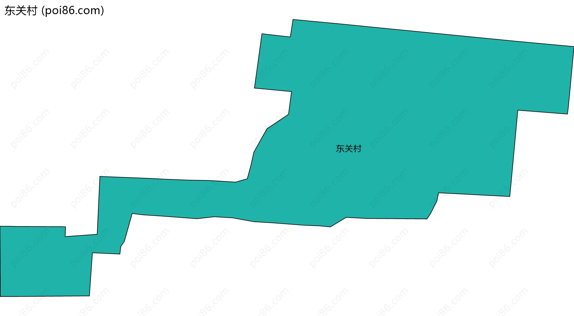 东关村边界地图