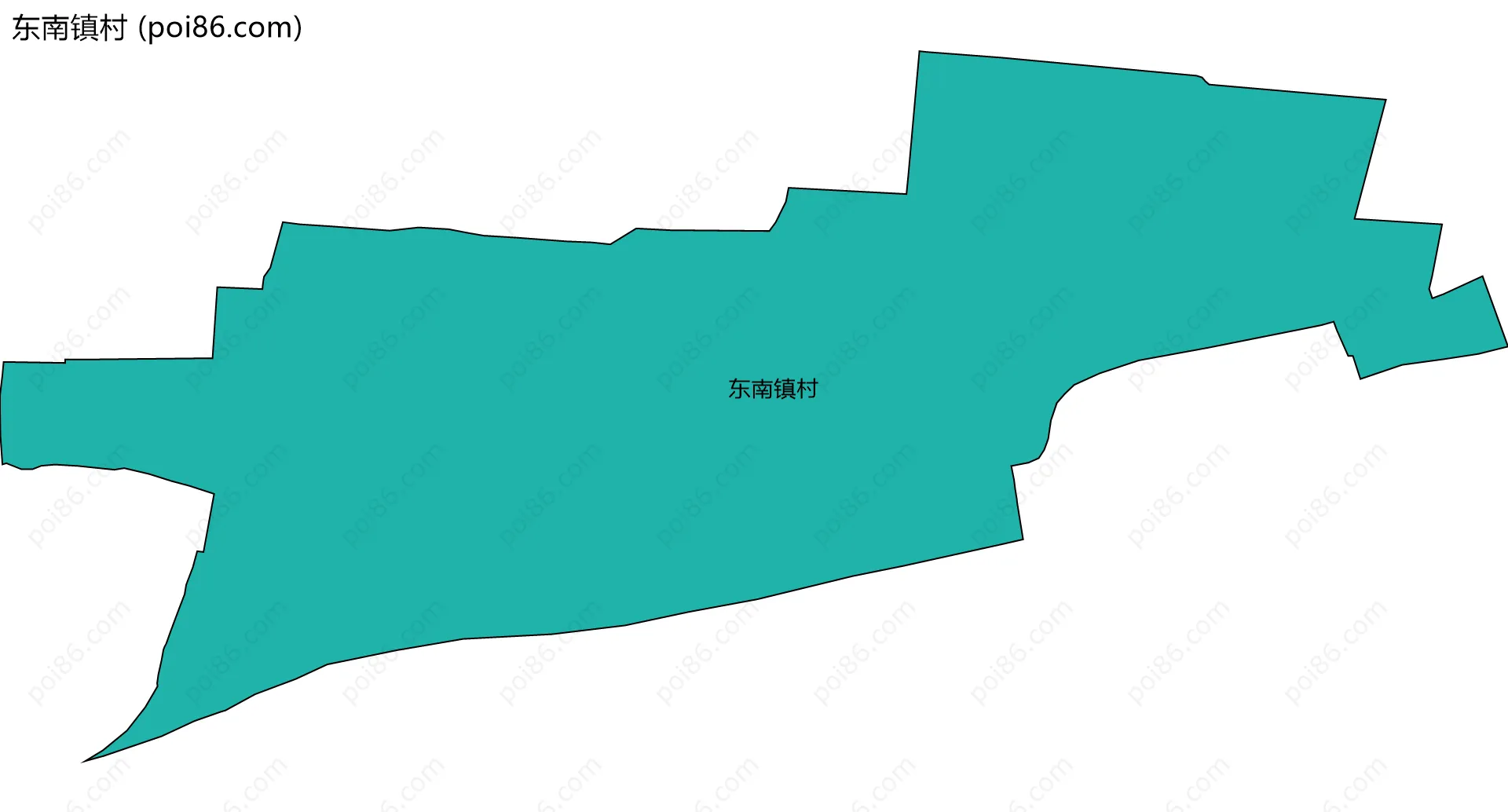 东南镇村边界地图