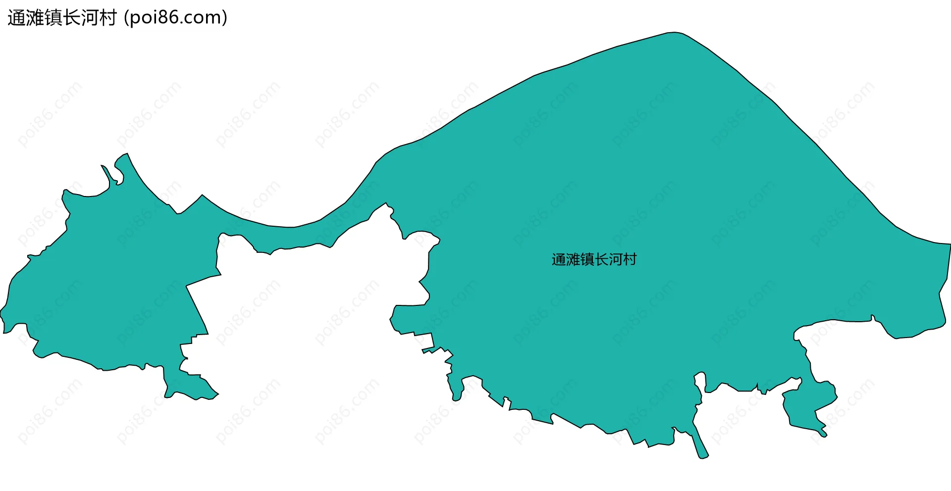 通滩镇长河村边界地图