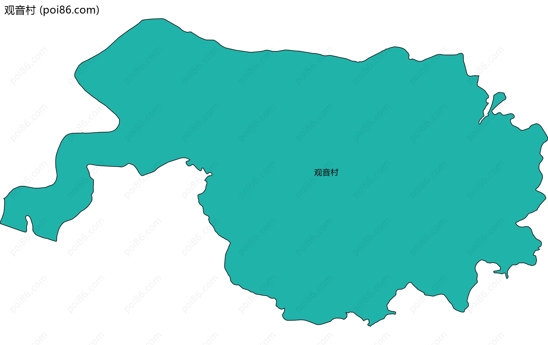 观音村边界地图