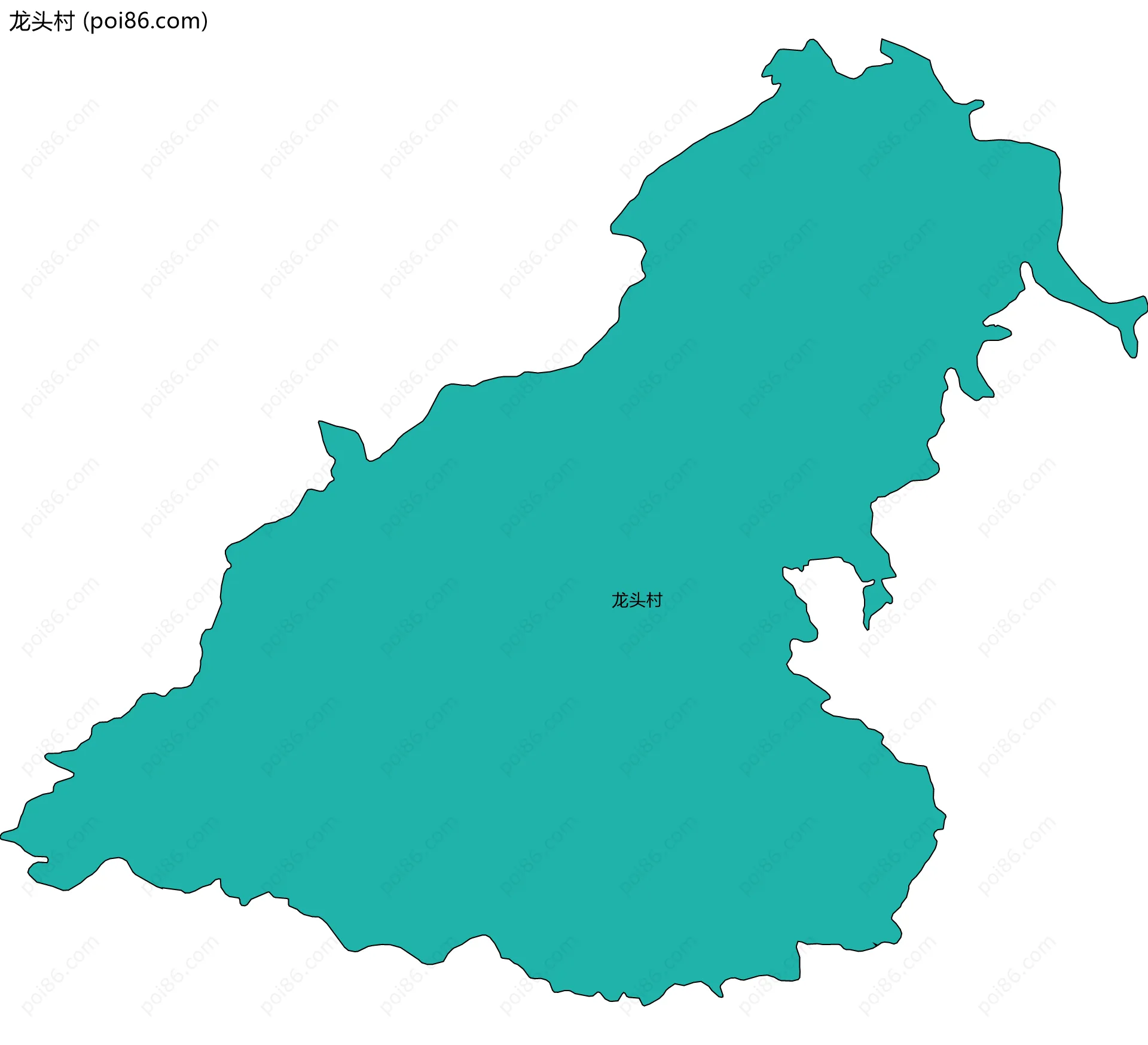 龙头村边界地图