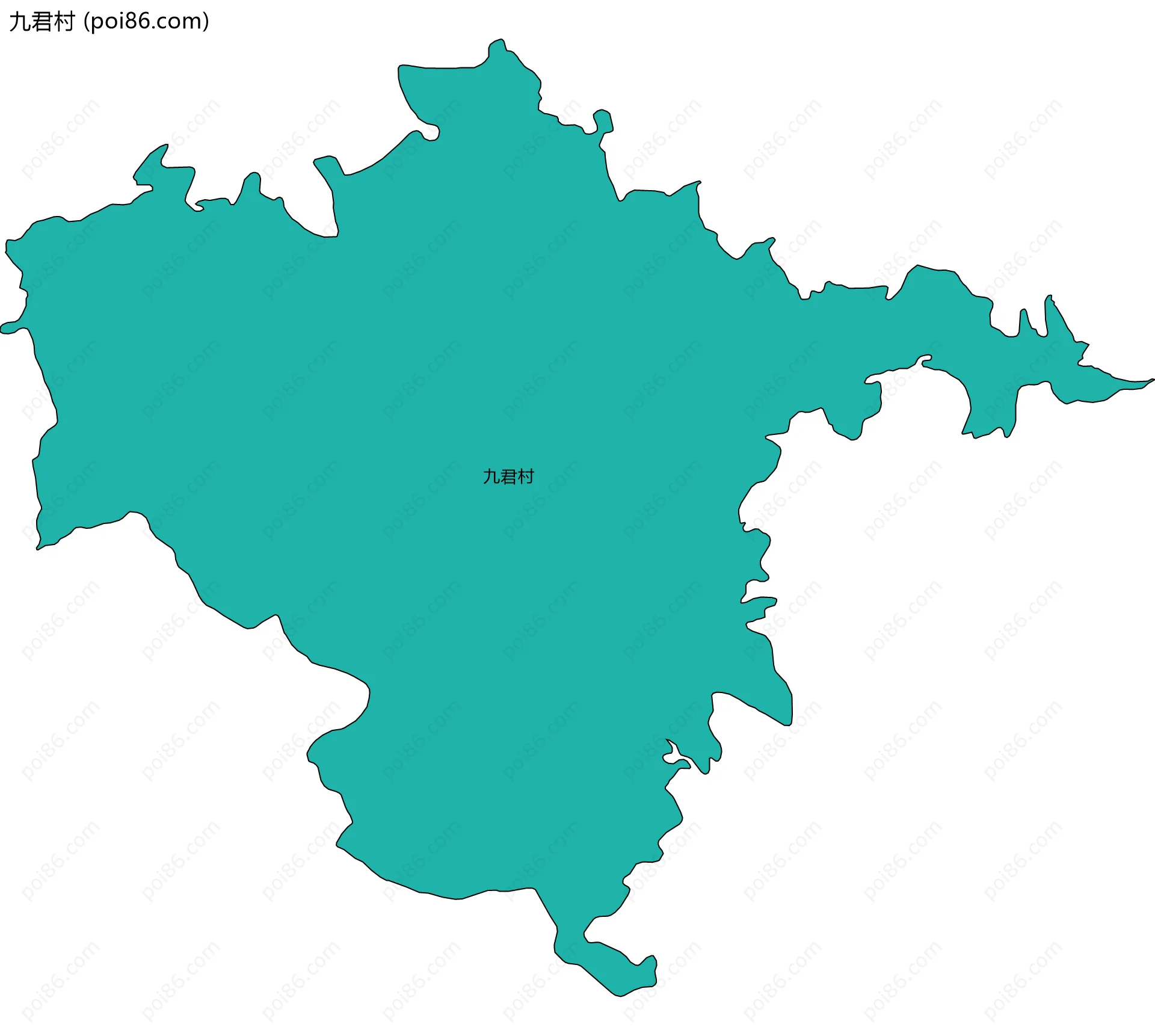 九君村边界地图