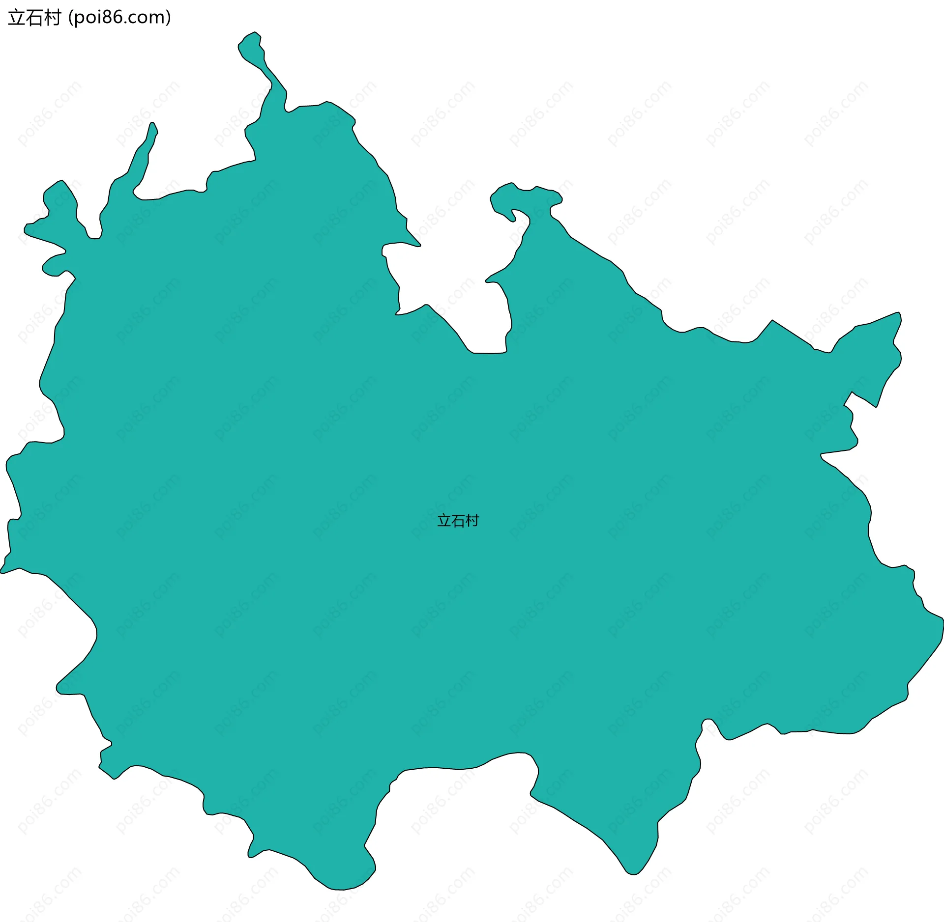 立石村边界地图