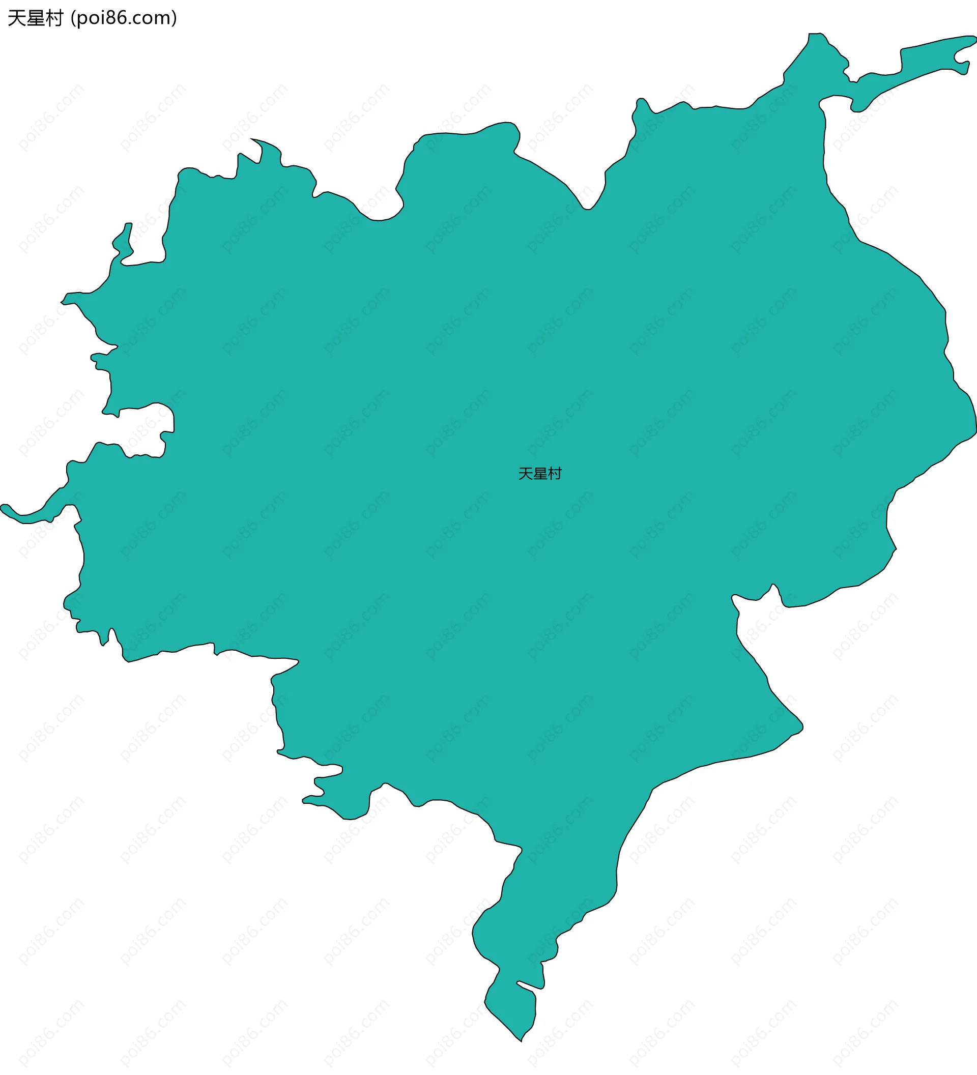 天星村边界地图