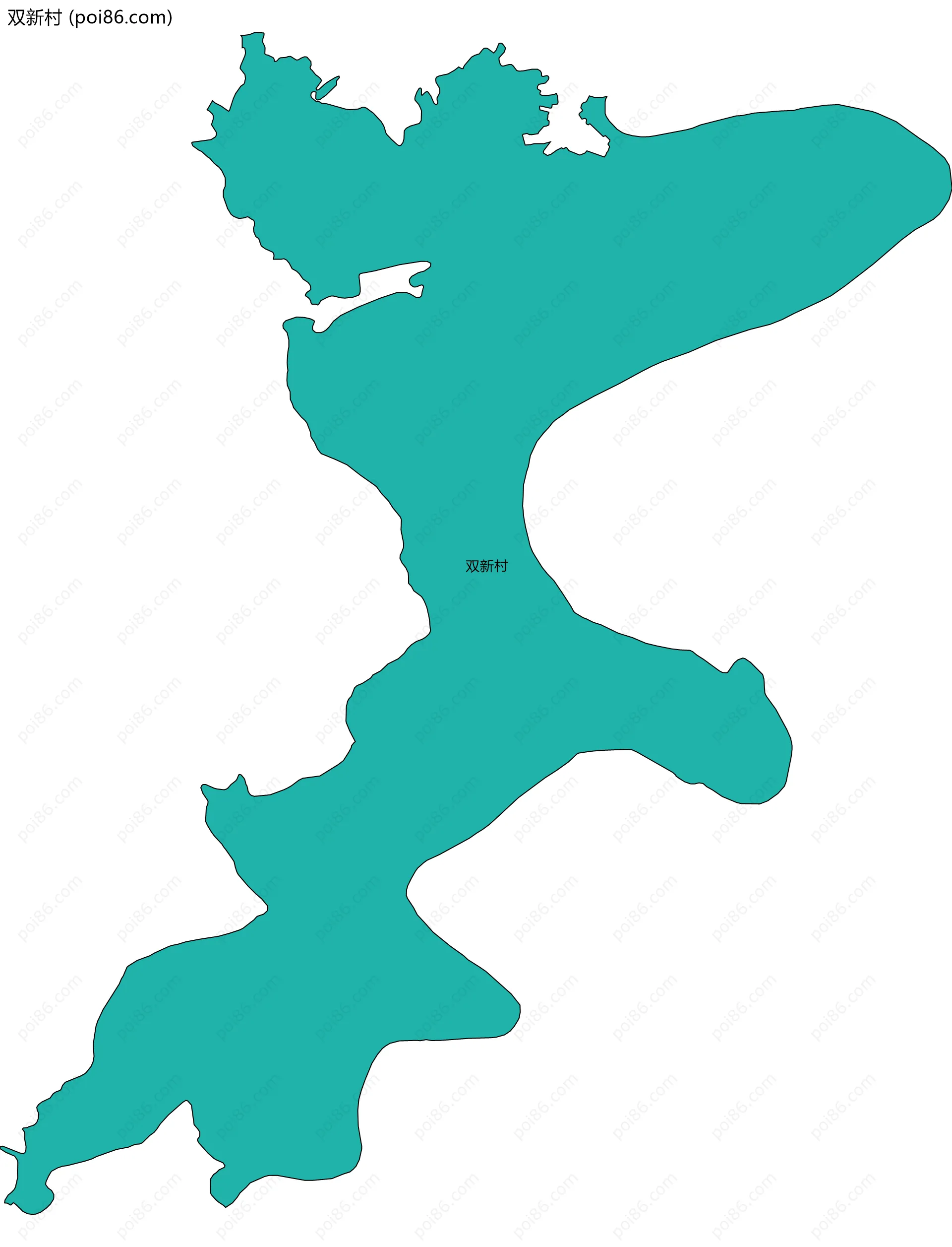 双新村边界地图