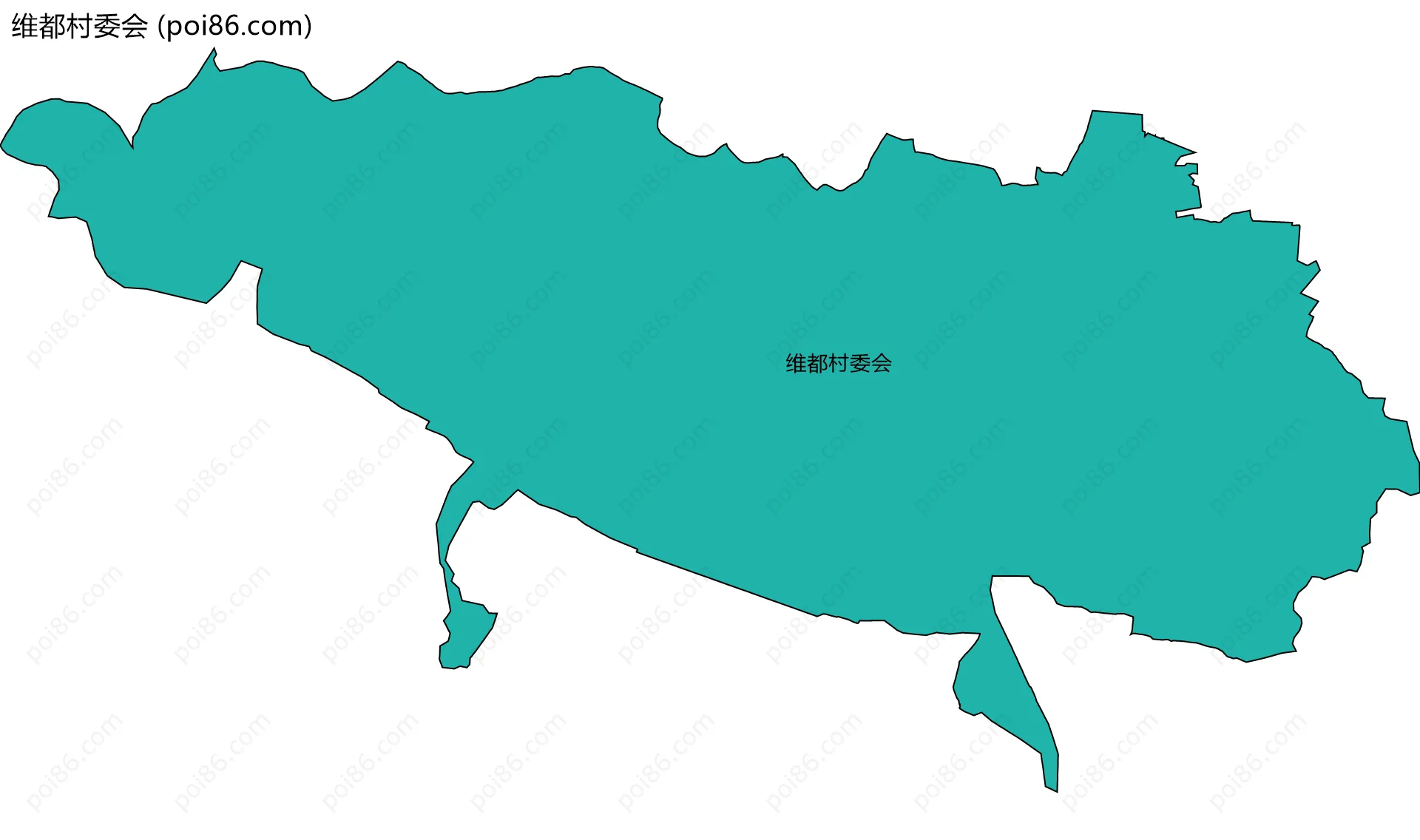 维都村委会边界地图