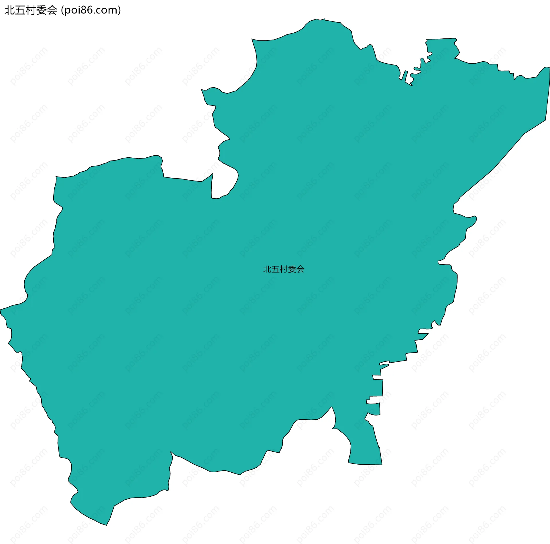 北五村委会边界地图