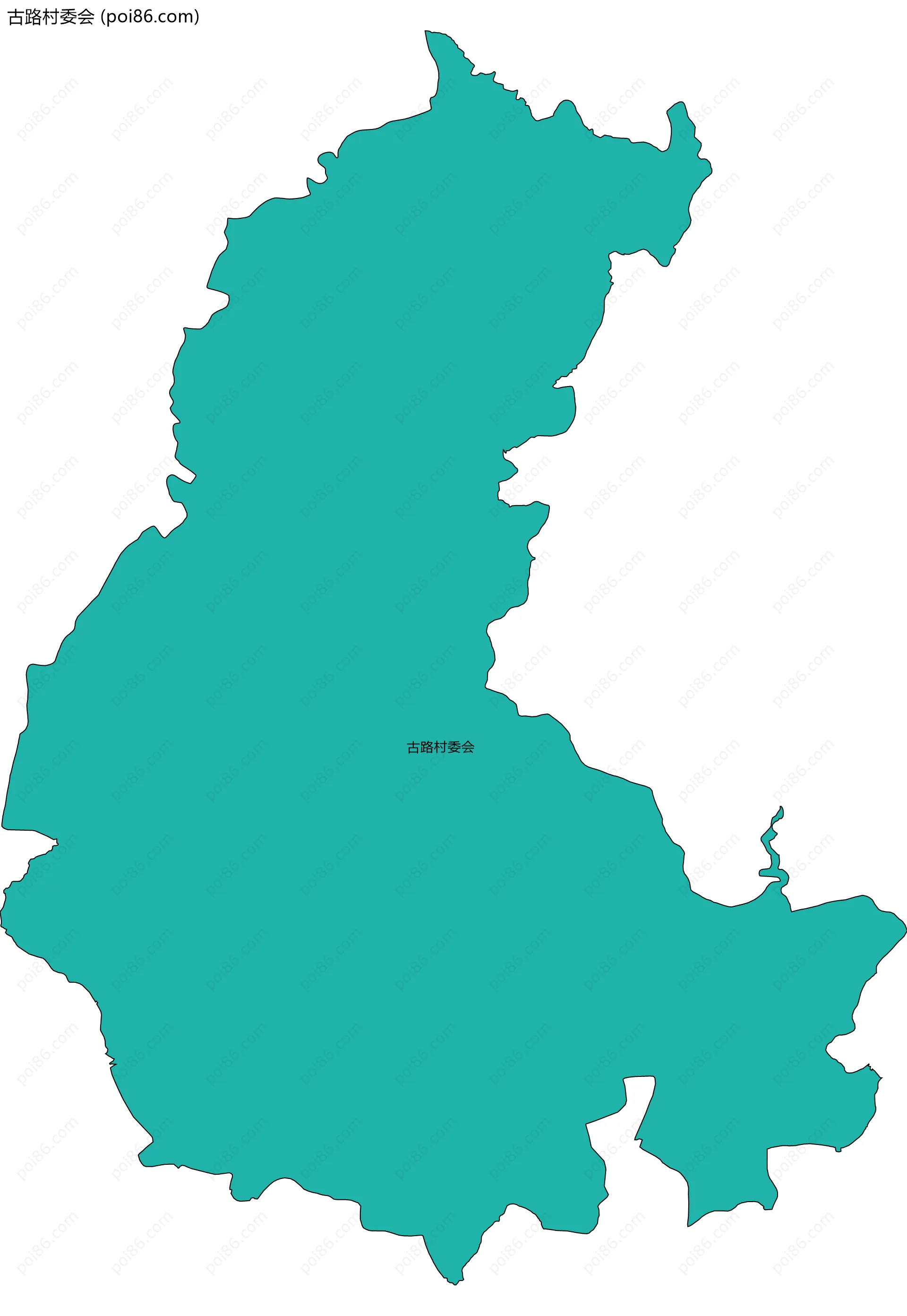 古路村委会边界地图