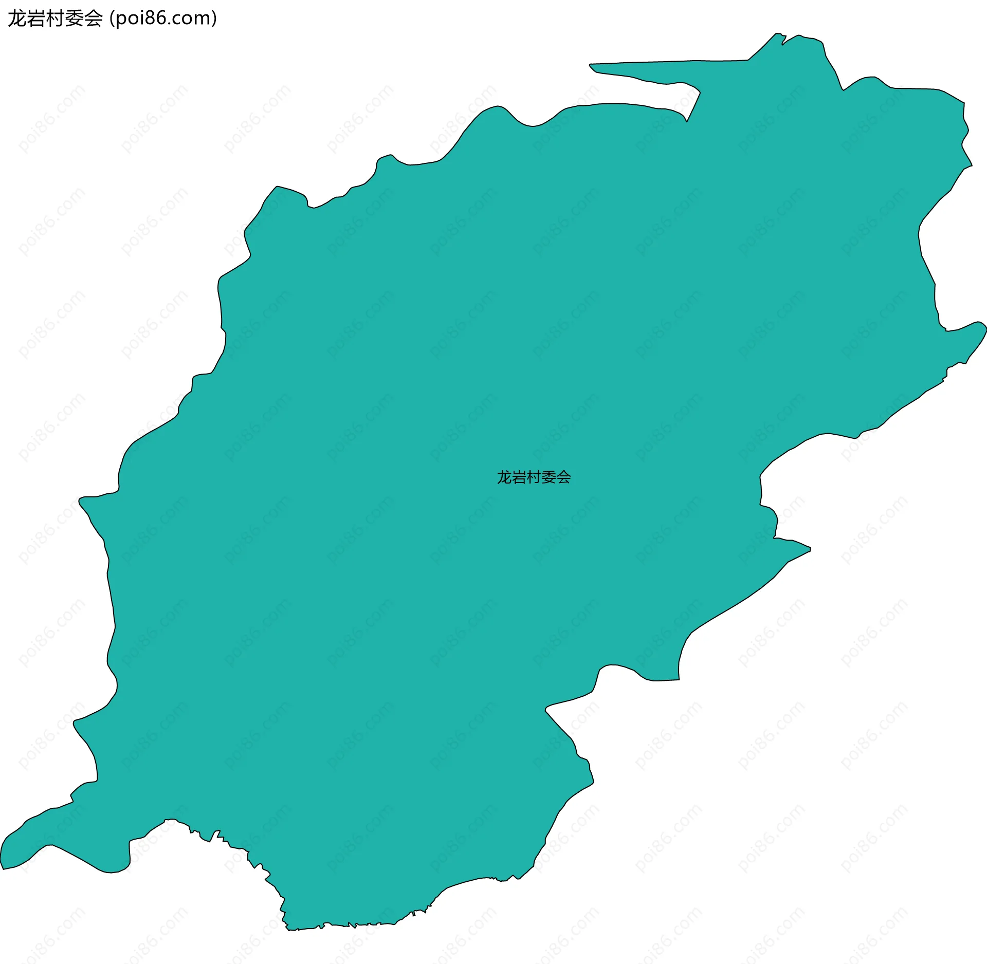 龙岩村委会边界地图